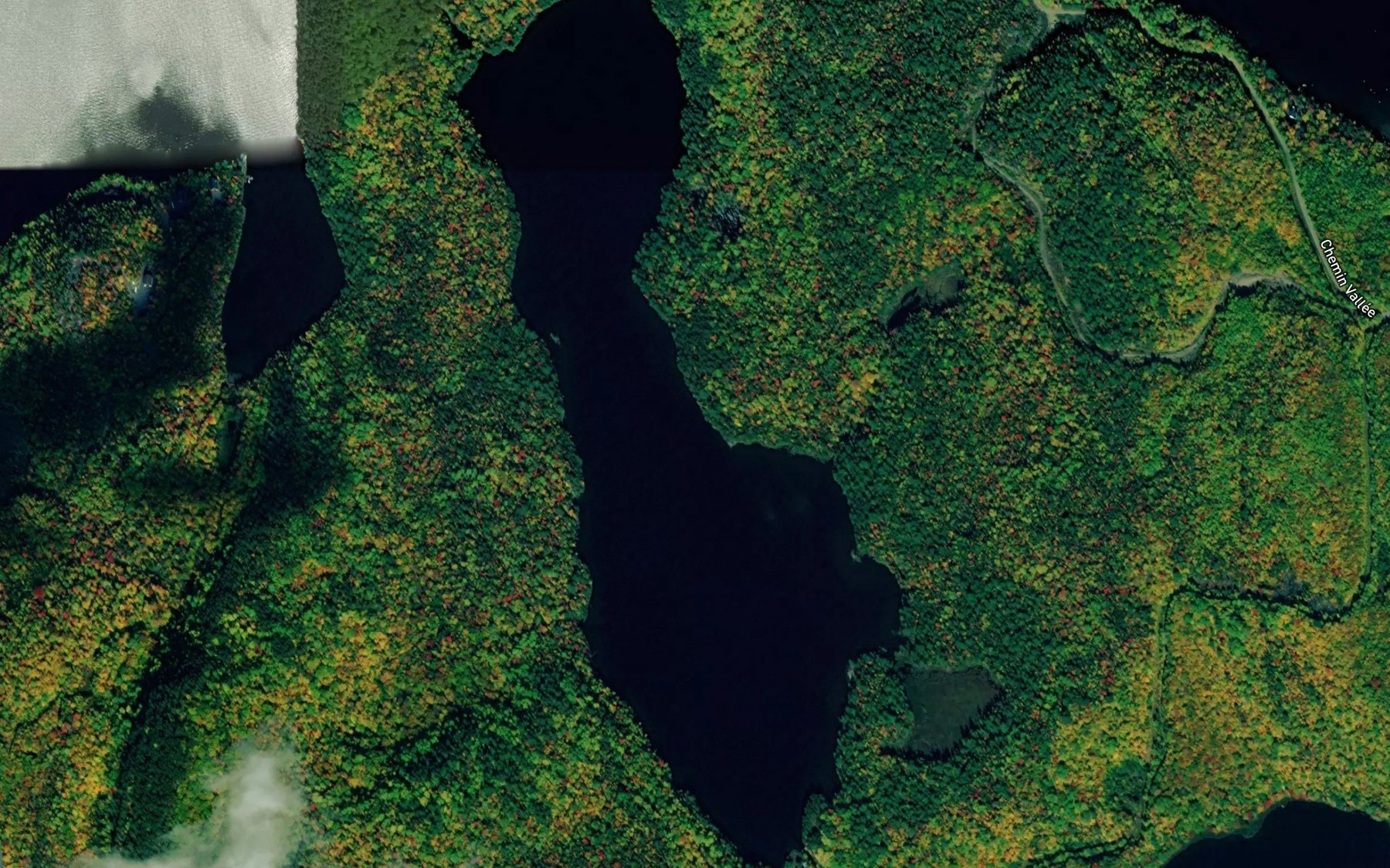 Satellite map of the Lac Sans Limite