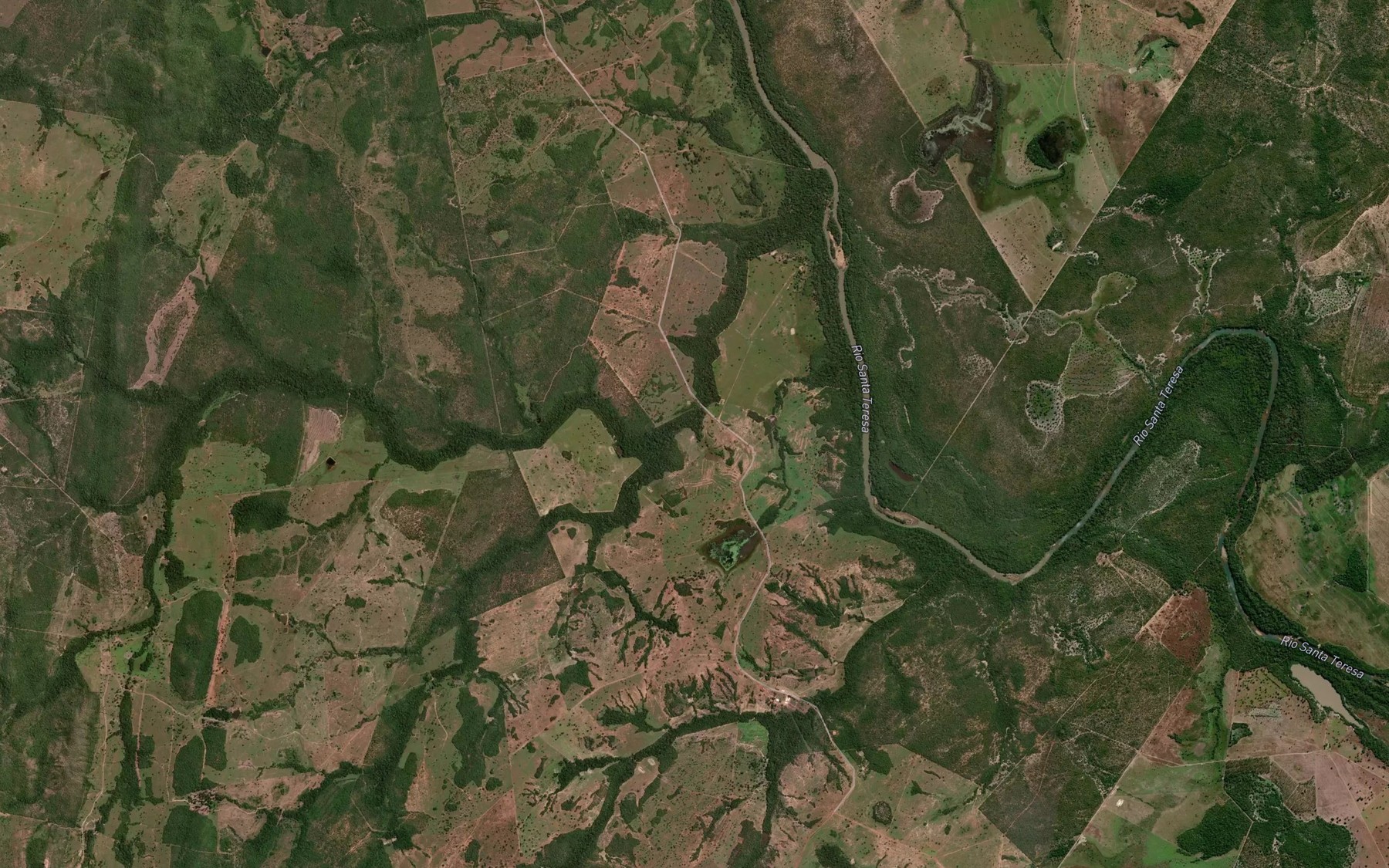 Satellite map of the Corrego Baruzinho