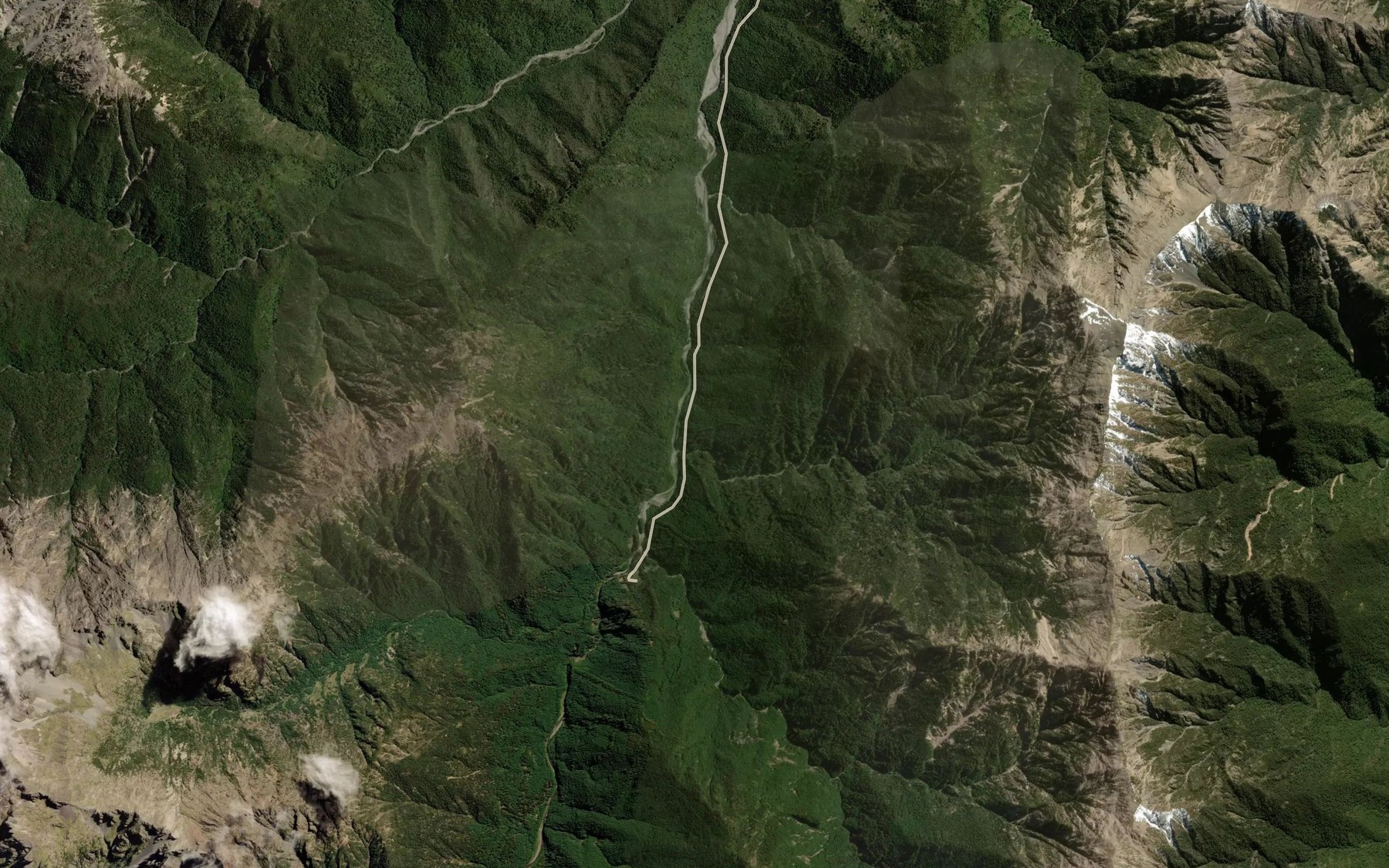 Satellite map of the Henry Stream