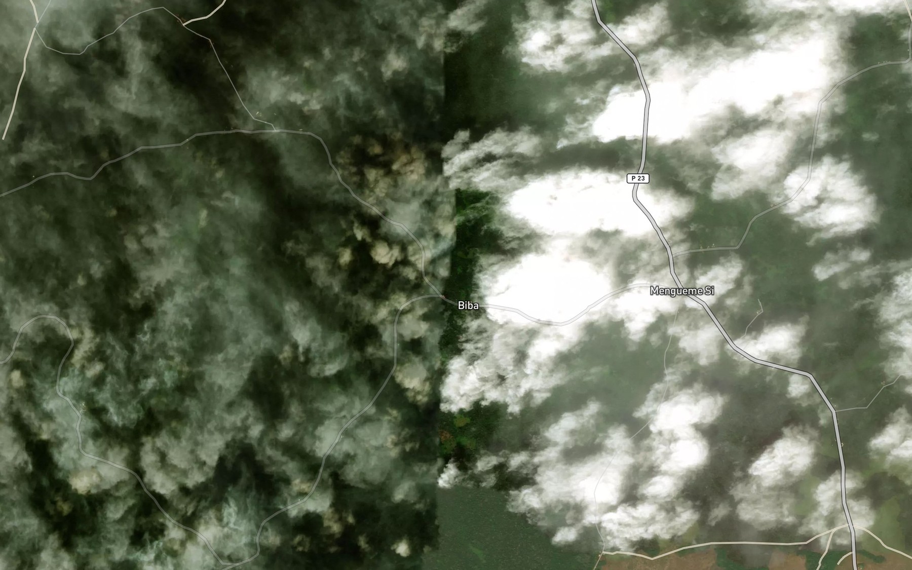 Satellite map of the Yembe