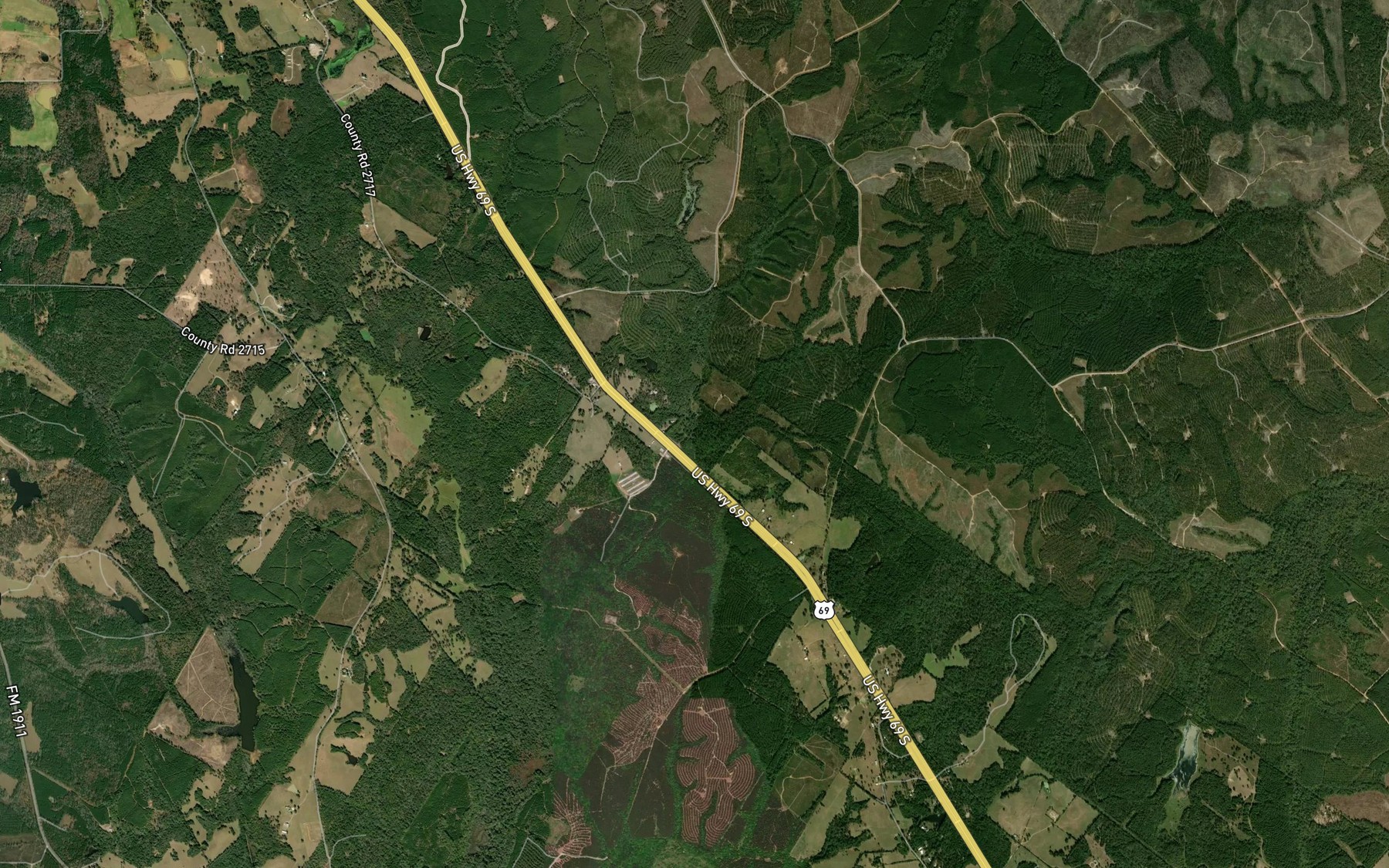 Satellite map of the Black Creek