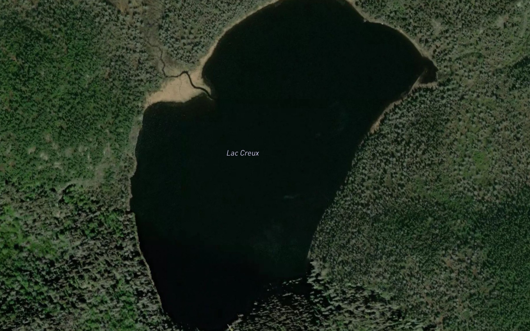 Satellite map of the Lac Murray