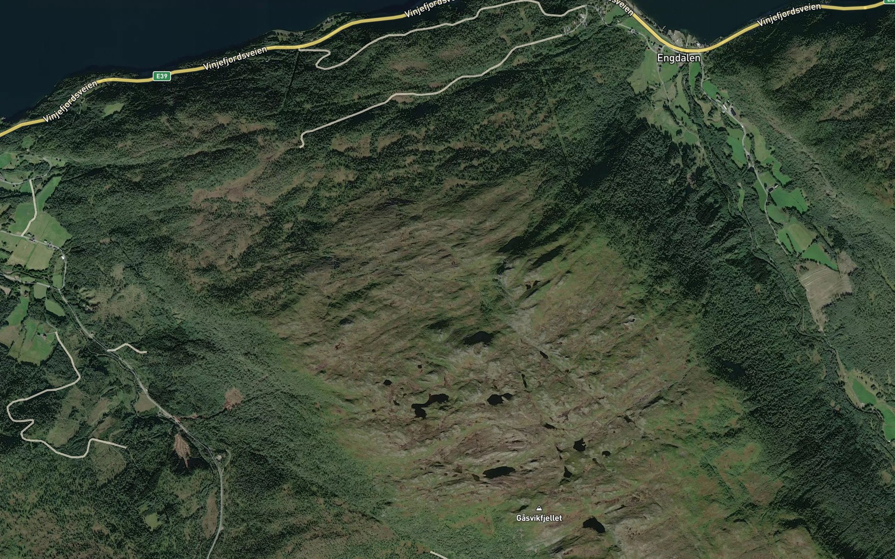 Satellite map of the Kronskarbekken