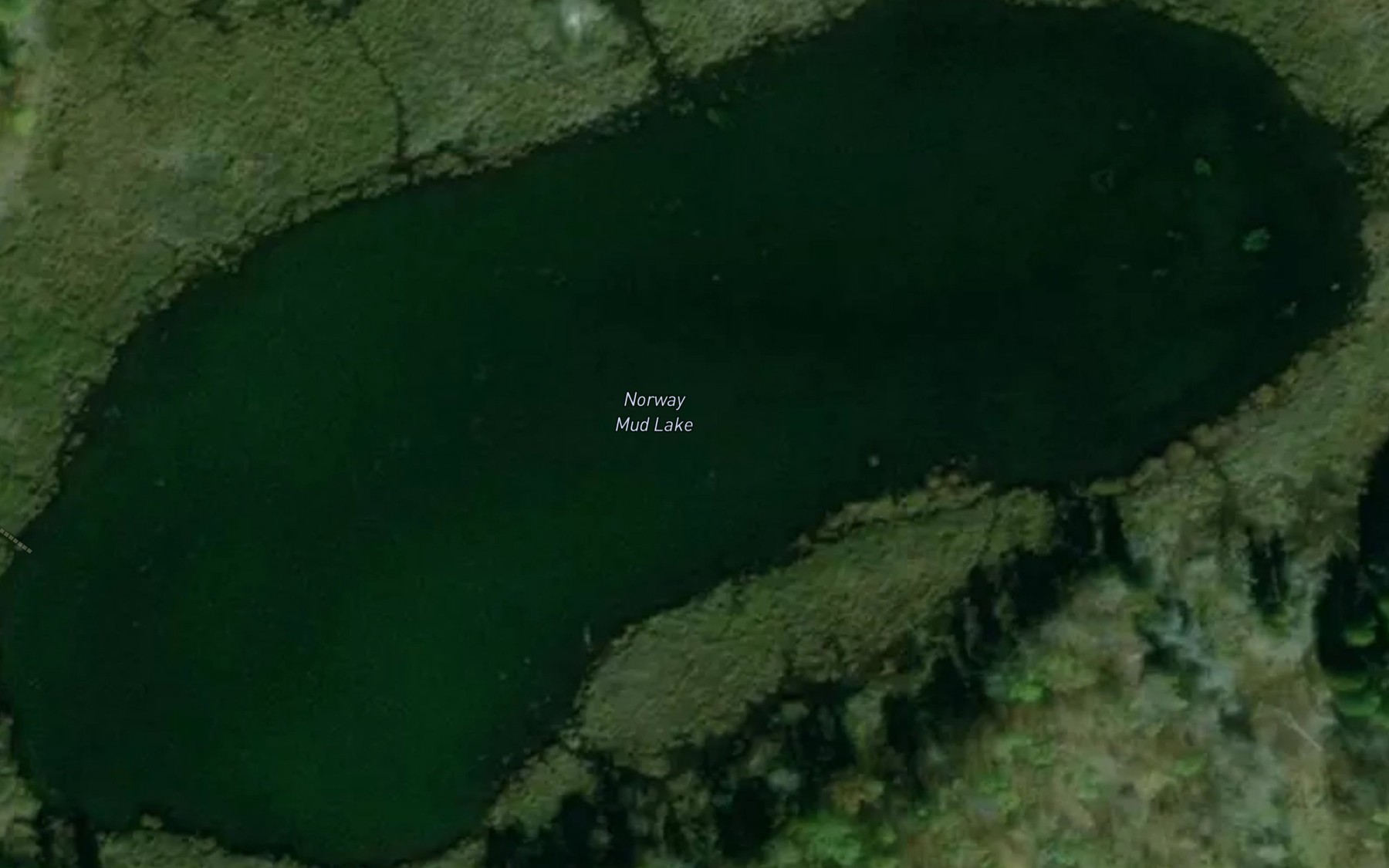 Satellite map of the Norway Mud Lake