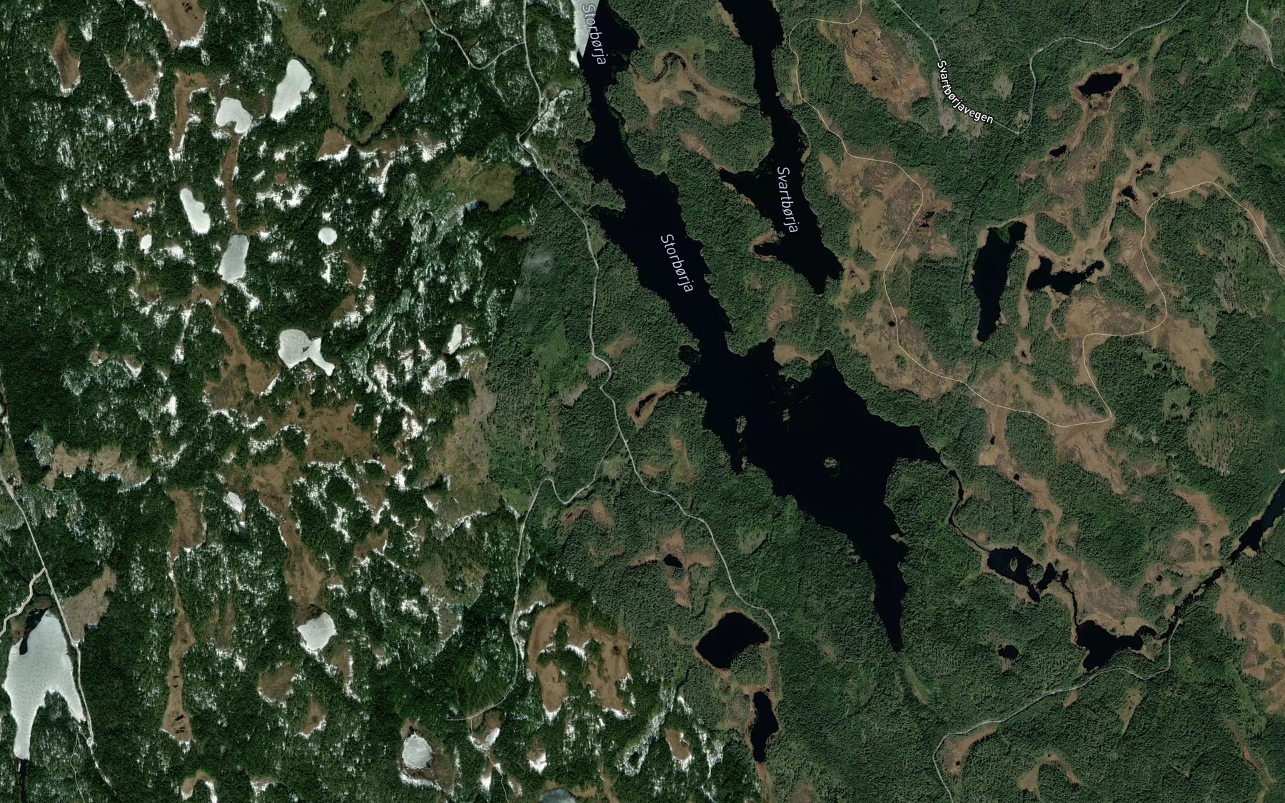 Satellite map of the Kloppviktjennet