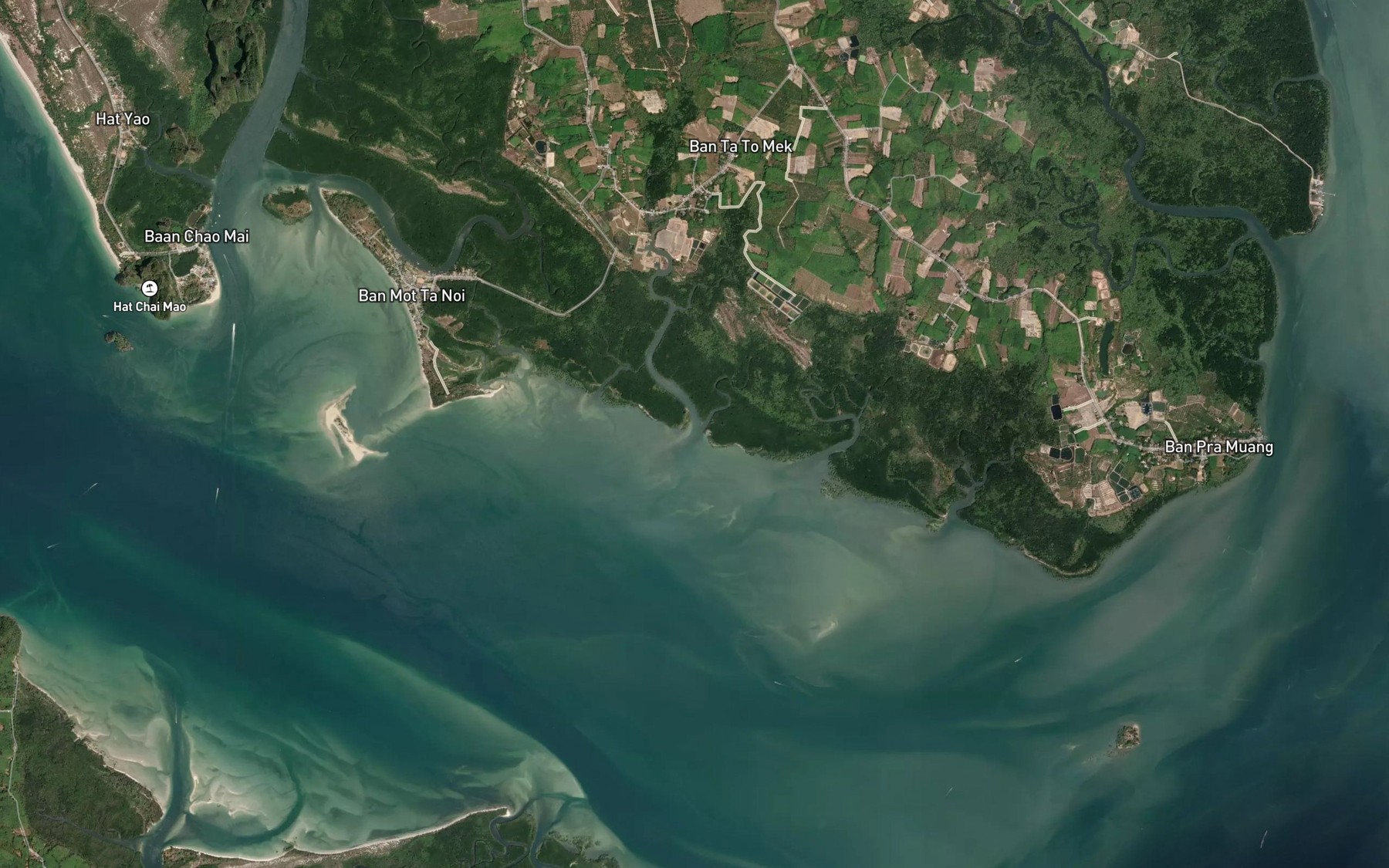 Satellite map of the Khlong Su Ngai Ba-Tu