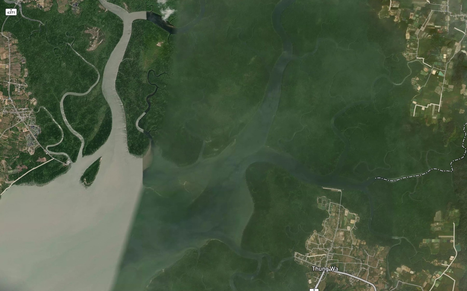Satellite map of the Khlong Thai