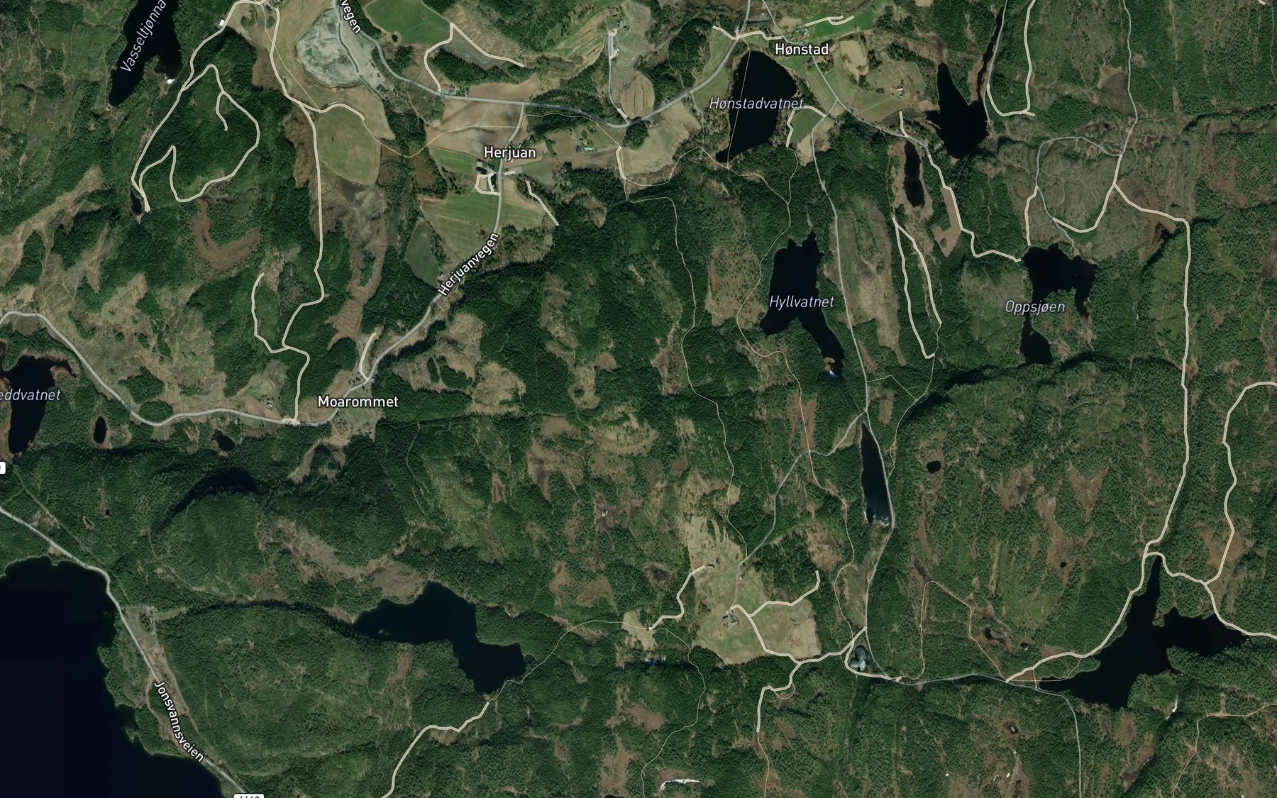Satellite map of the Litletesbekken