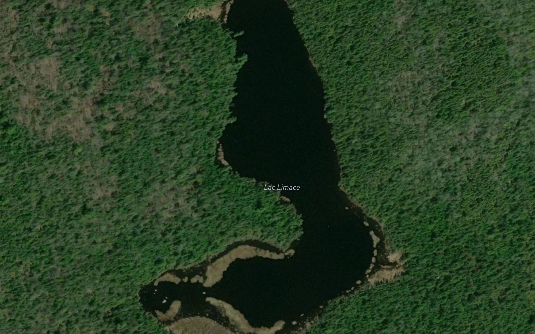 Satellite map of the Lac Limace