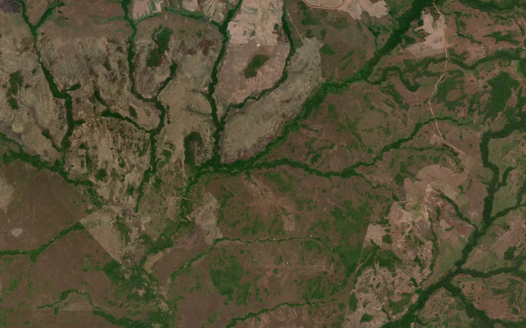 Satellite map of the Corrego Brejo Comprido