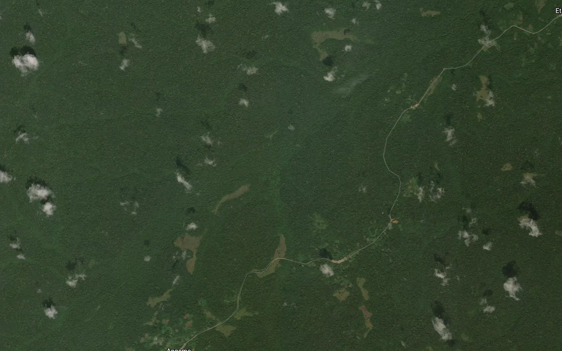 Satellite map of the Tina