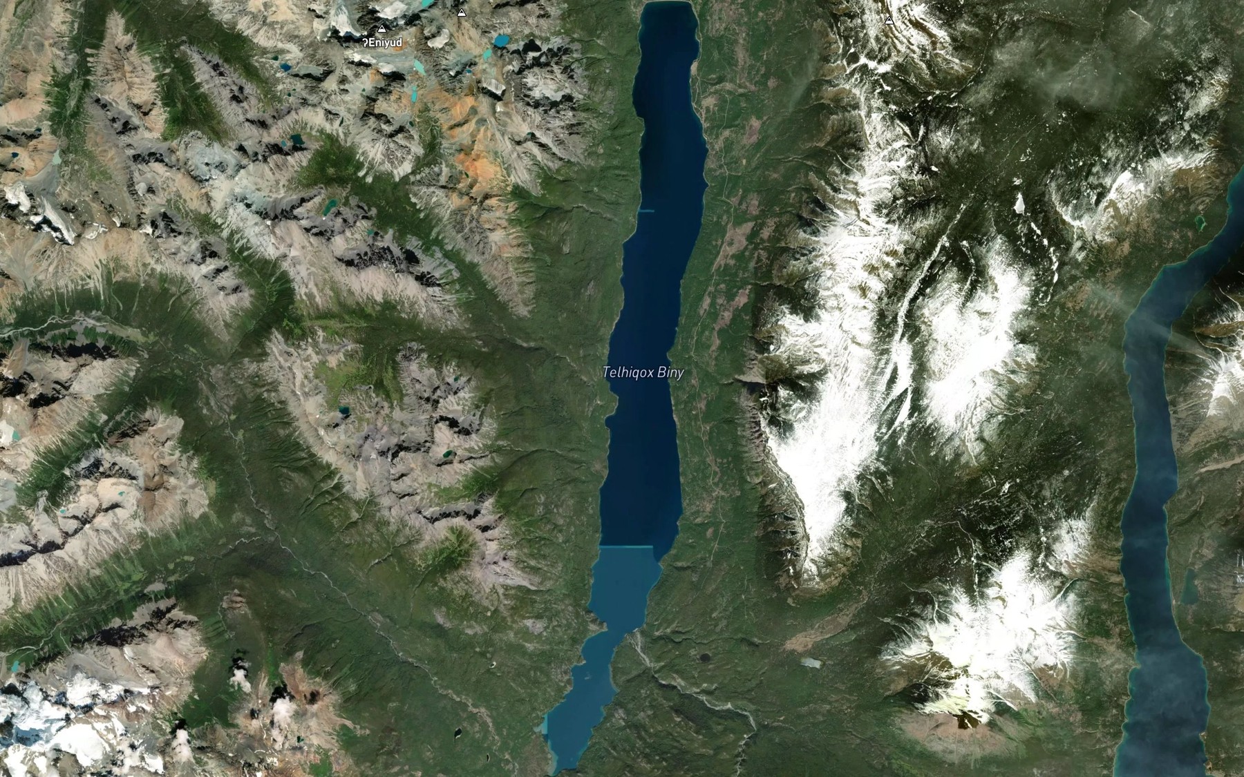 Satellite map of the Jamison Creek