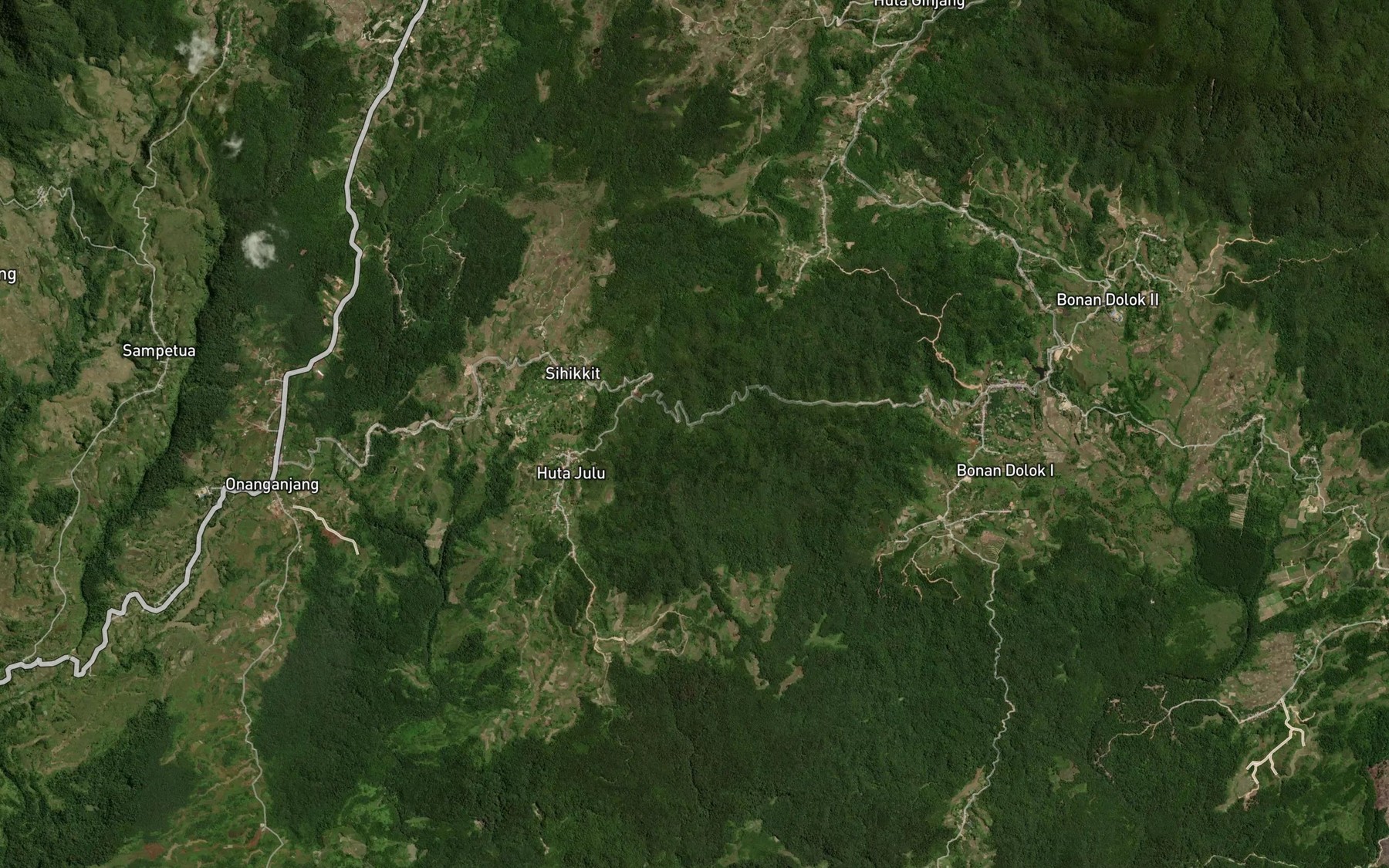 Satellite map of the Aek Lambang na Paga