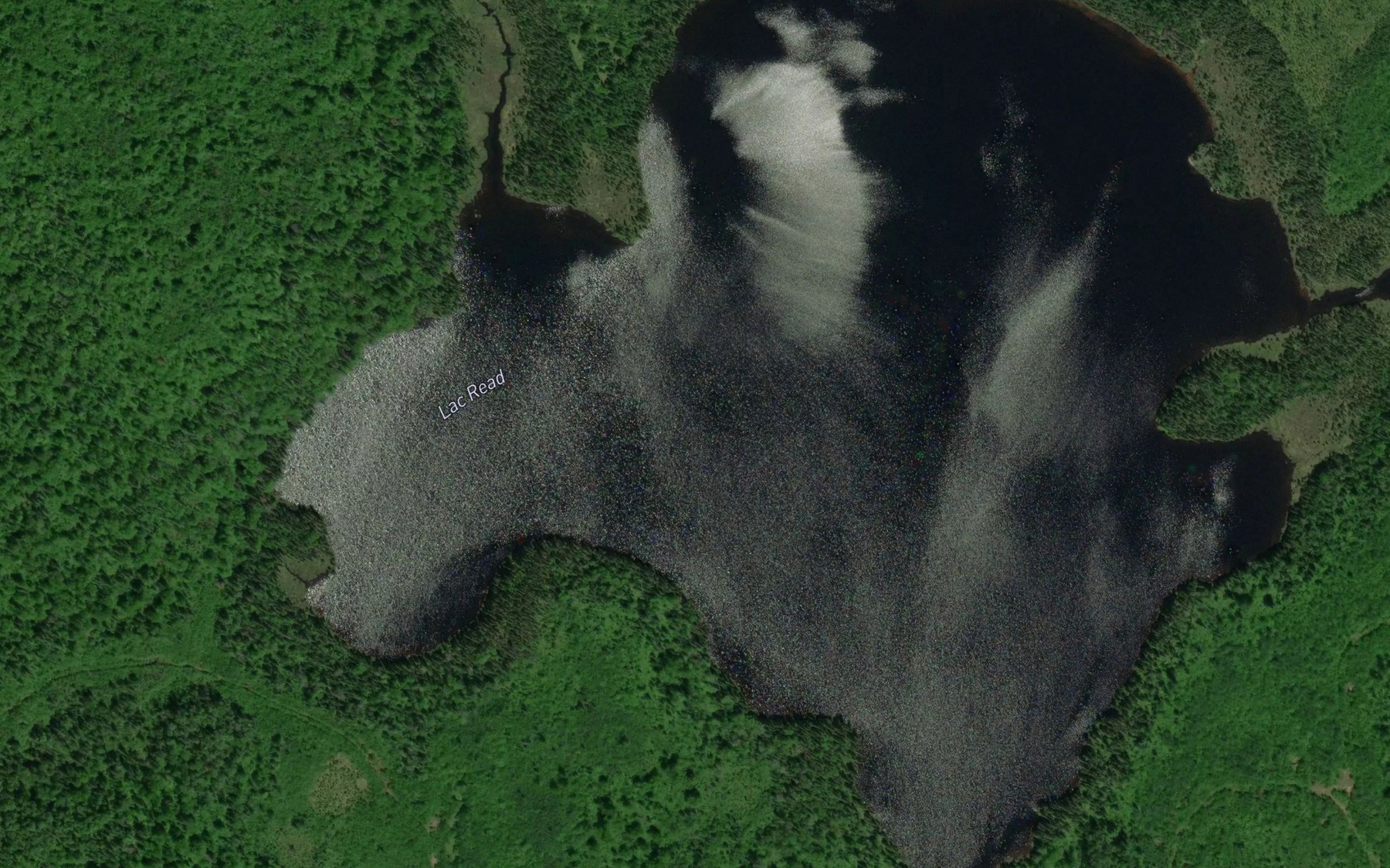 Satellite map of the Lac Read