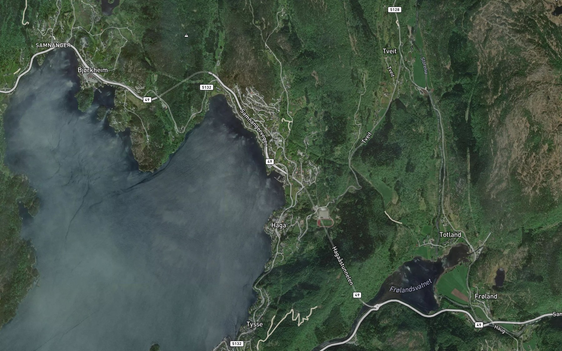 Satellite map of the Steinslandsvika