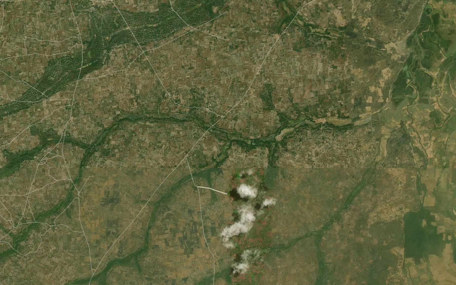 Satellite map of the River Adashange