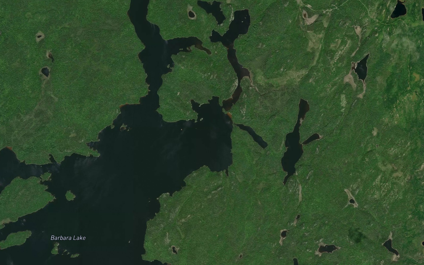 Satellite map of the East Bay