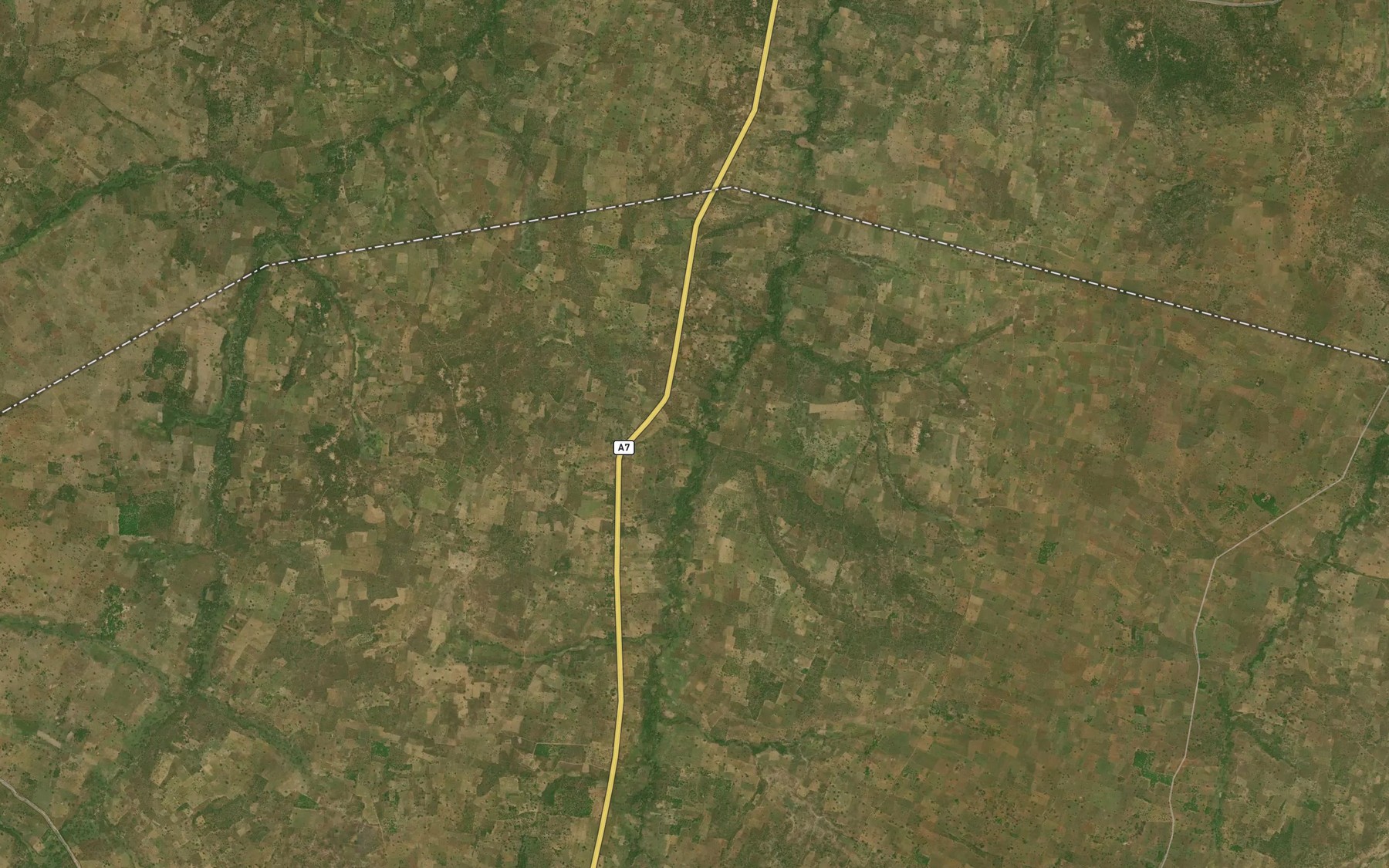 Satellite map of the River Seleme