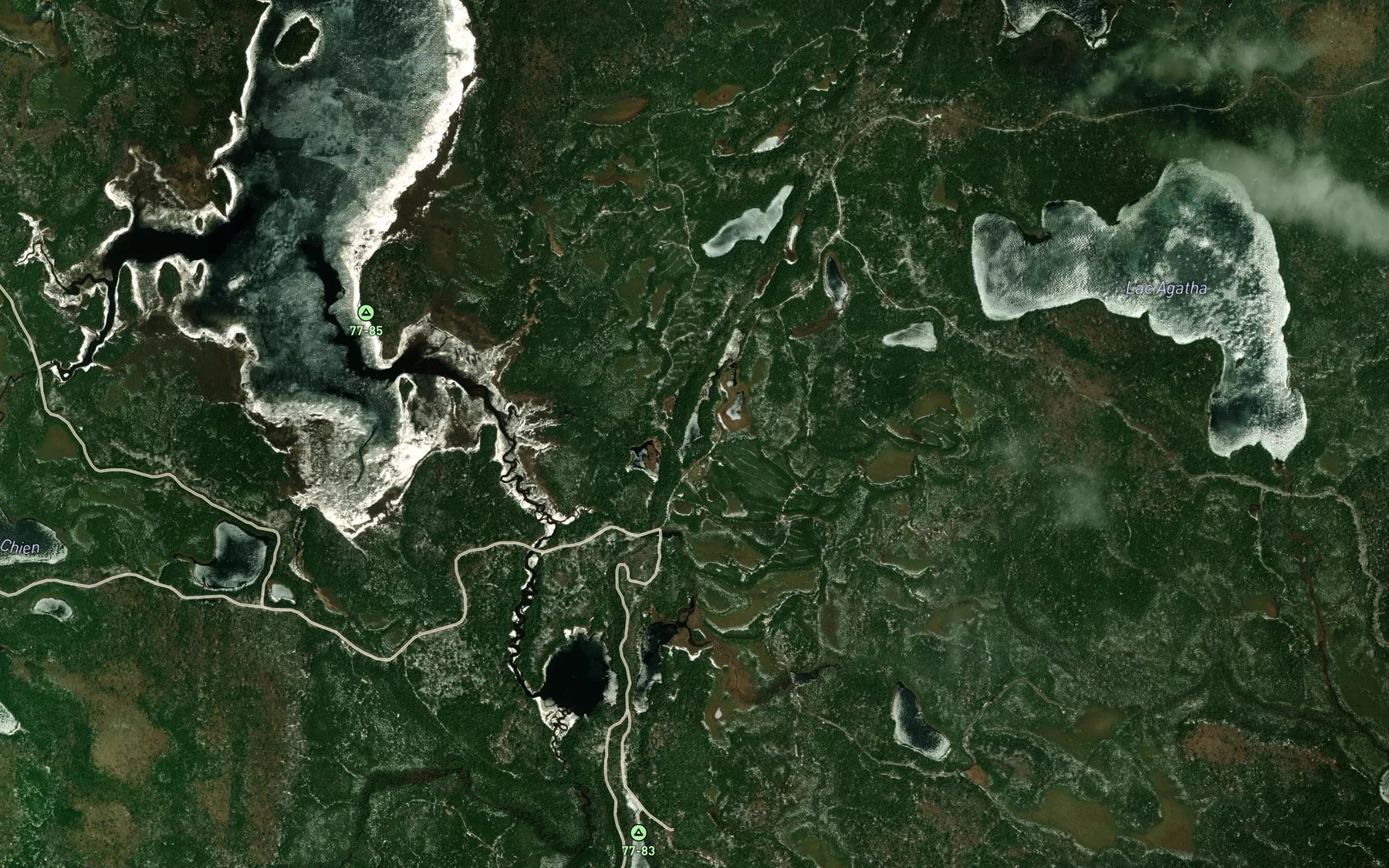Satellite map of the Lac Florka