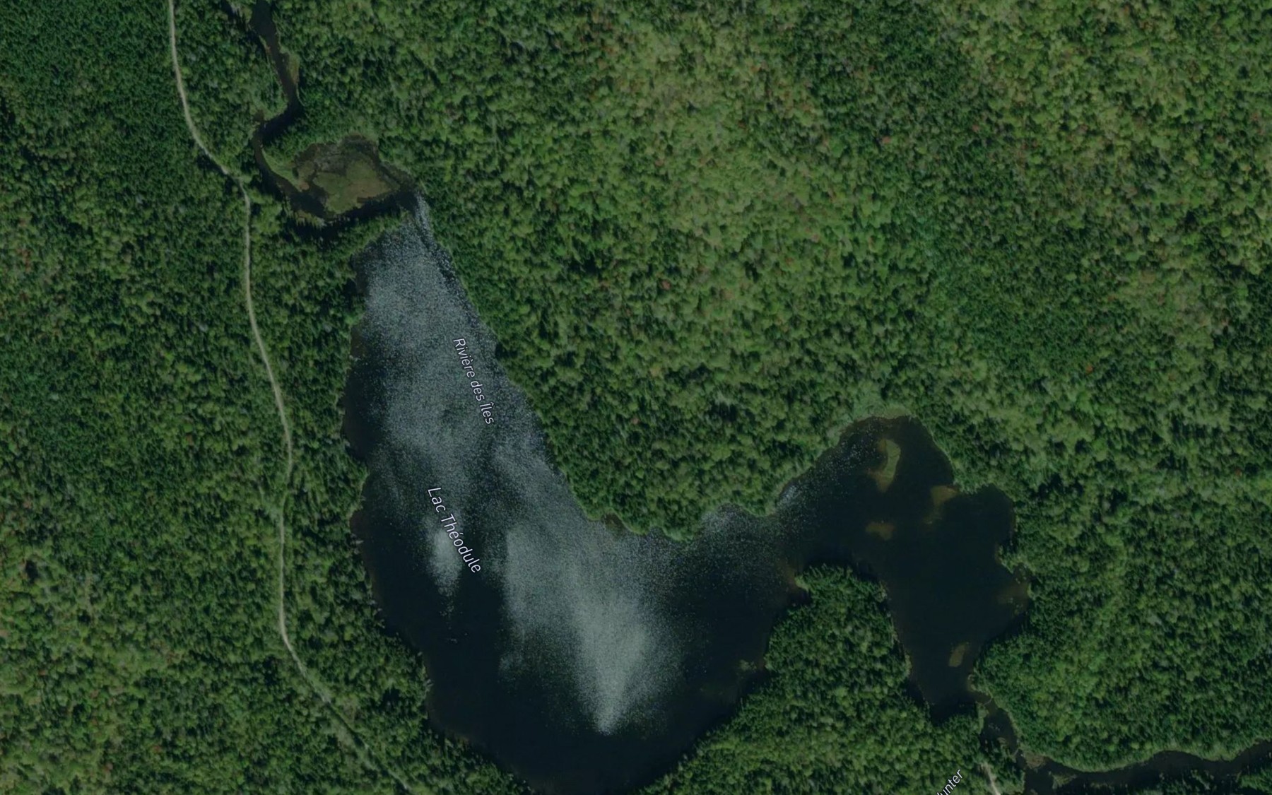 Satellite map of the Lac Theodule
