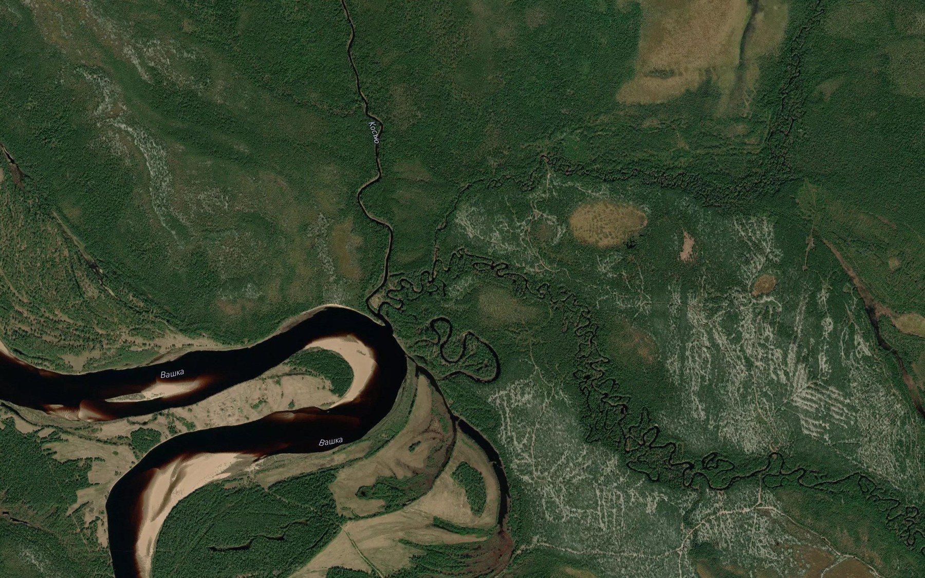 Satellite map of the Lunvys