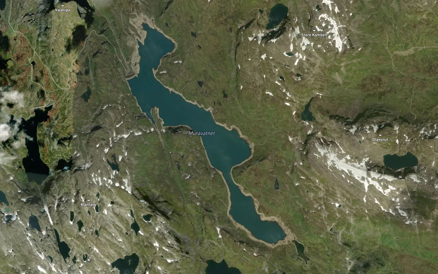 Satellite map of the Muravatnet,store