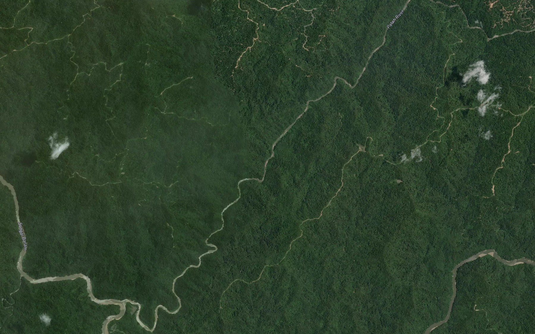 Satellite map of the Sungai Tawah