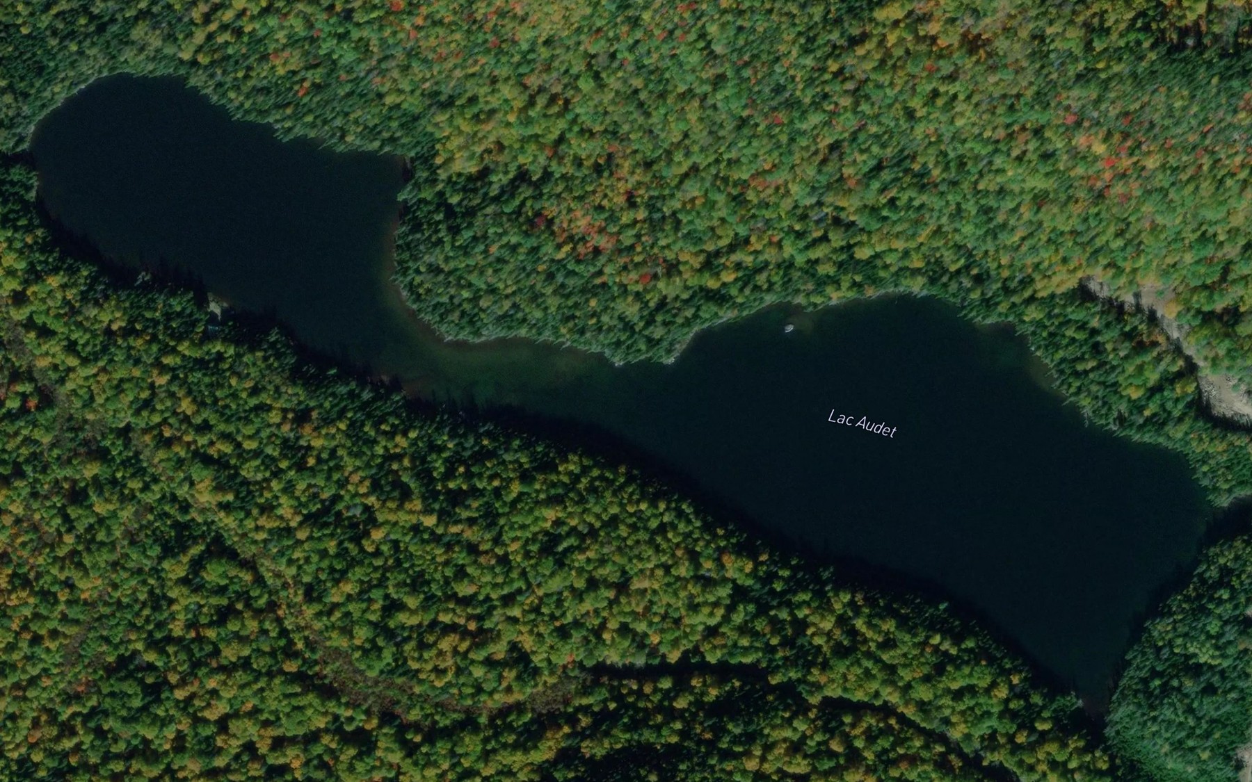 Satellite map of the Lac Audet