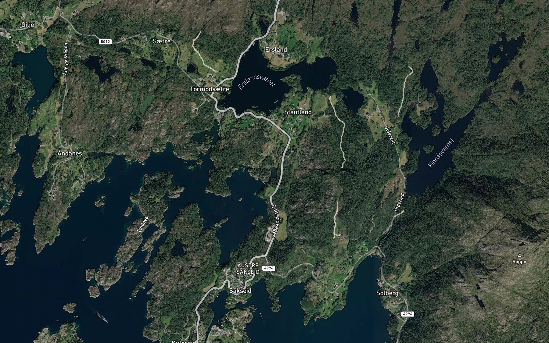 Satellite map of the Kodlevagen