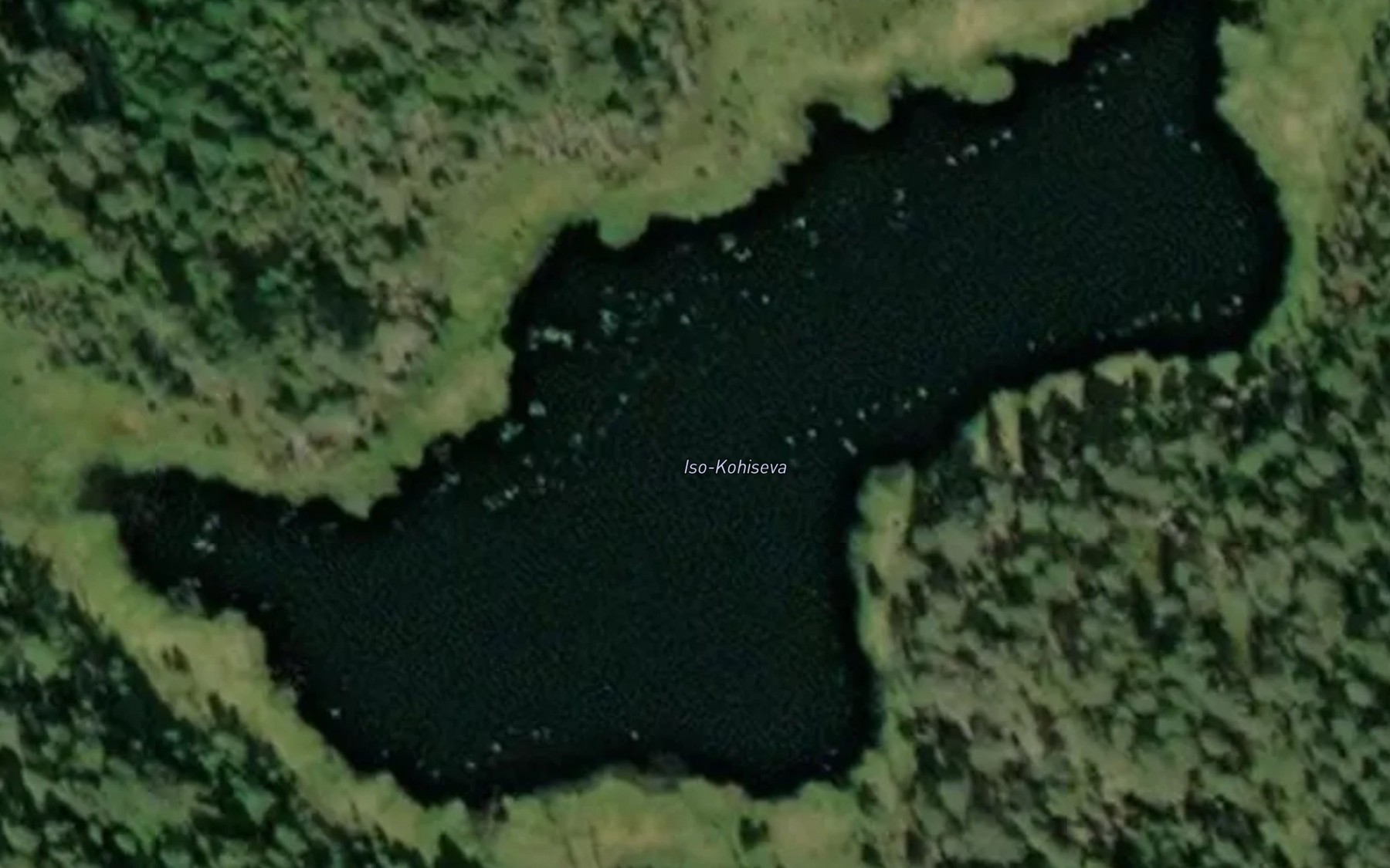 Satellite map of the Iso-Kohiseva