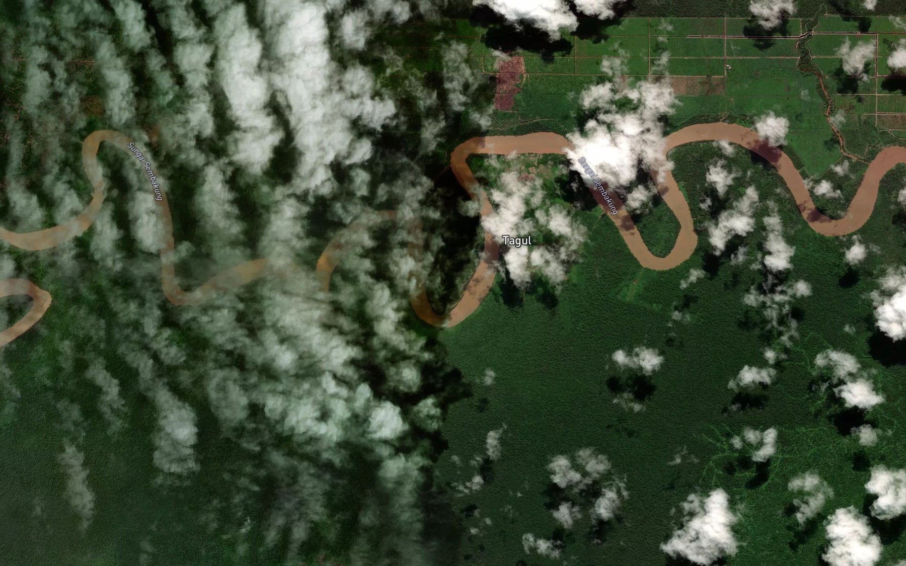 Satellite map of the Sembakung