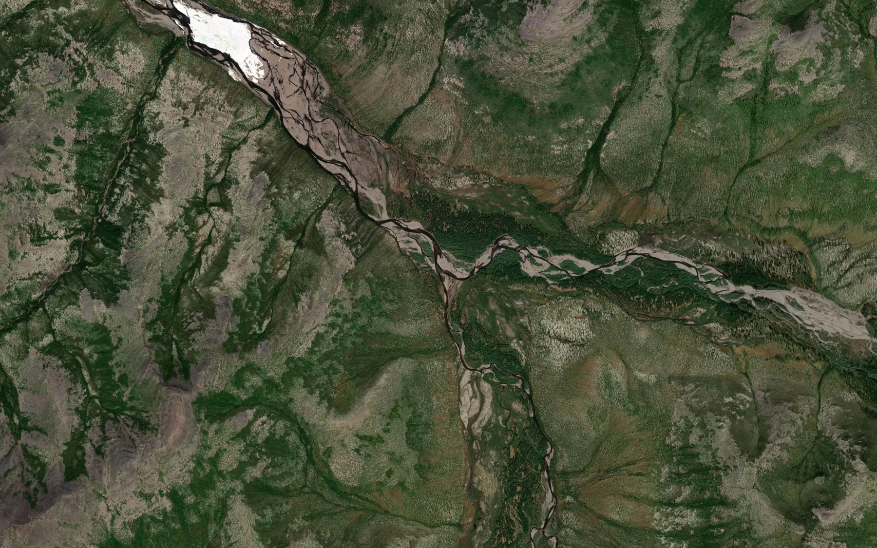 Satellite map of the Vstrechnaya