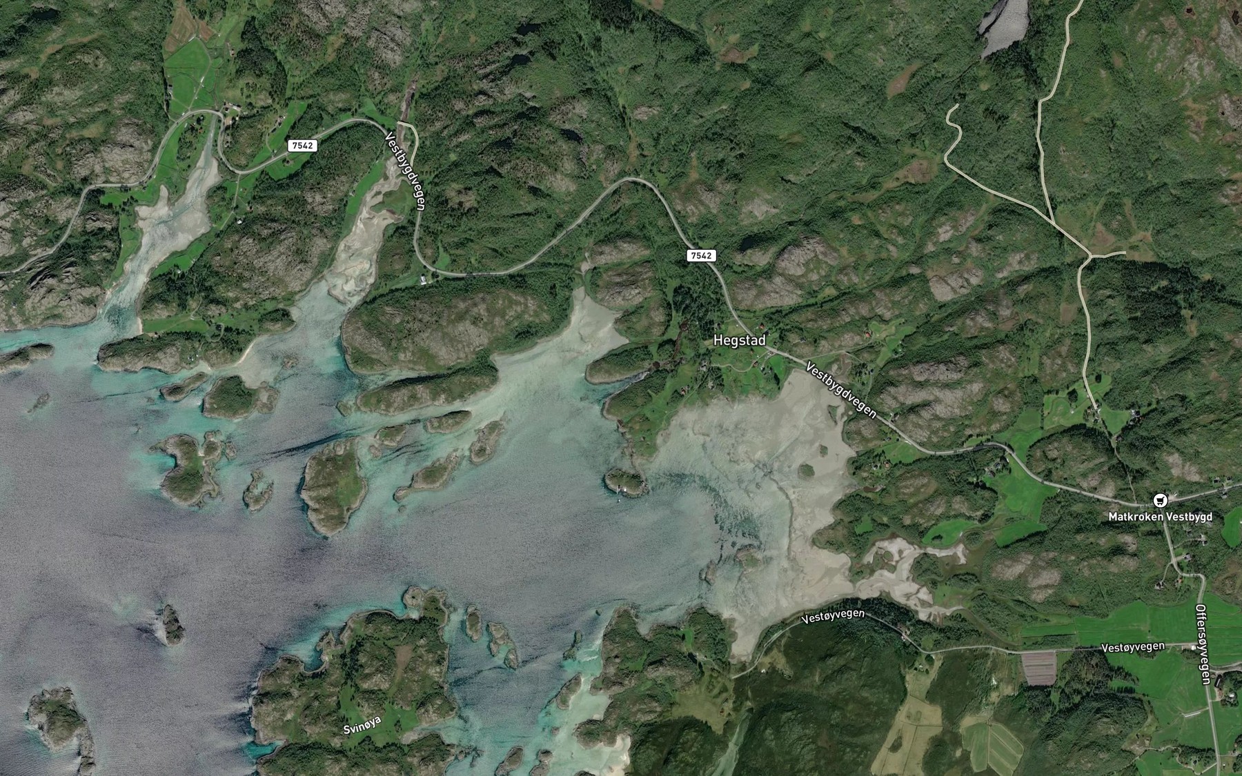 Satellite map of the Steffosen