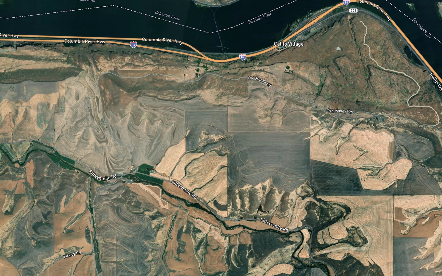 Satellite map of the Patton Spring