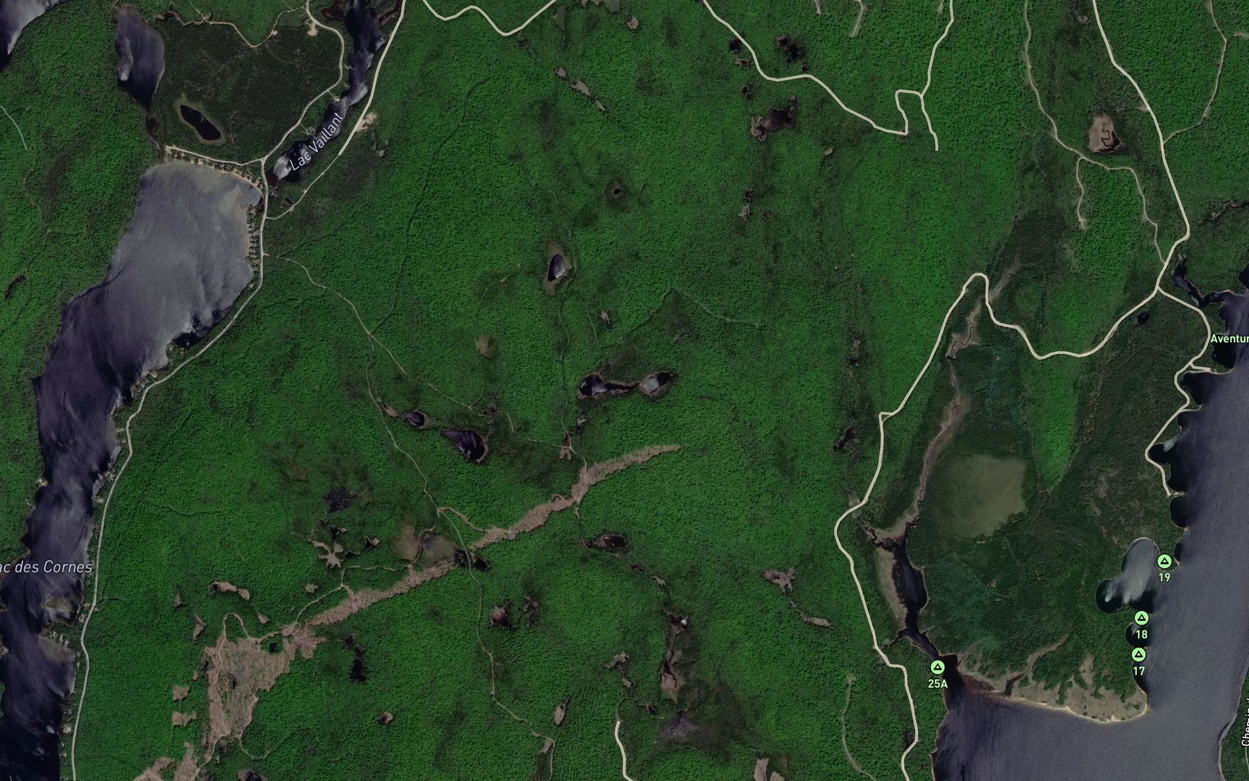 Satellite map of the Lac a Foin