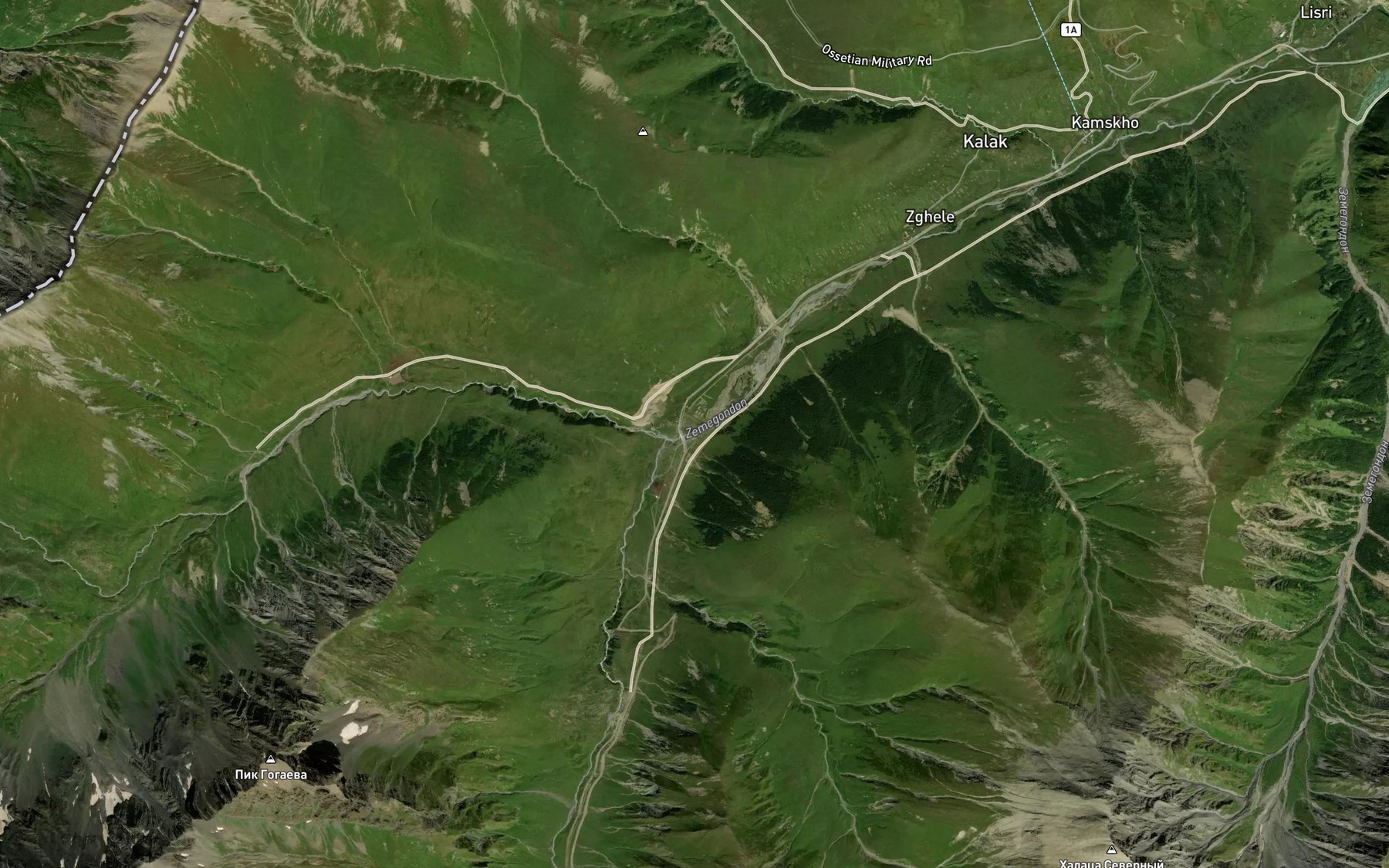 Satellite map of the Kozydon
