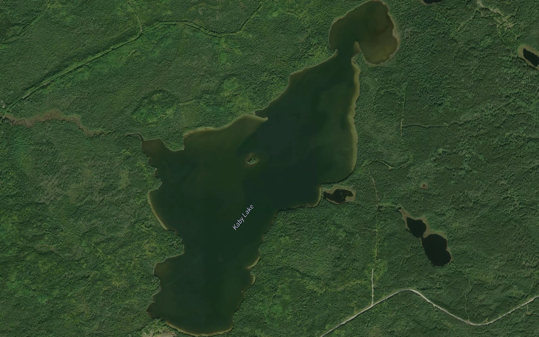 Satellite map of the Kaby Lake