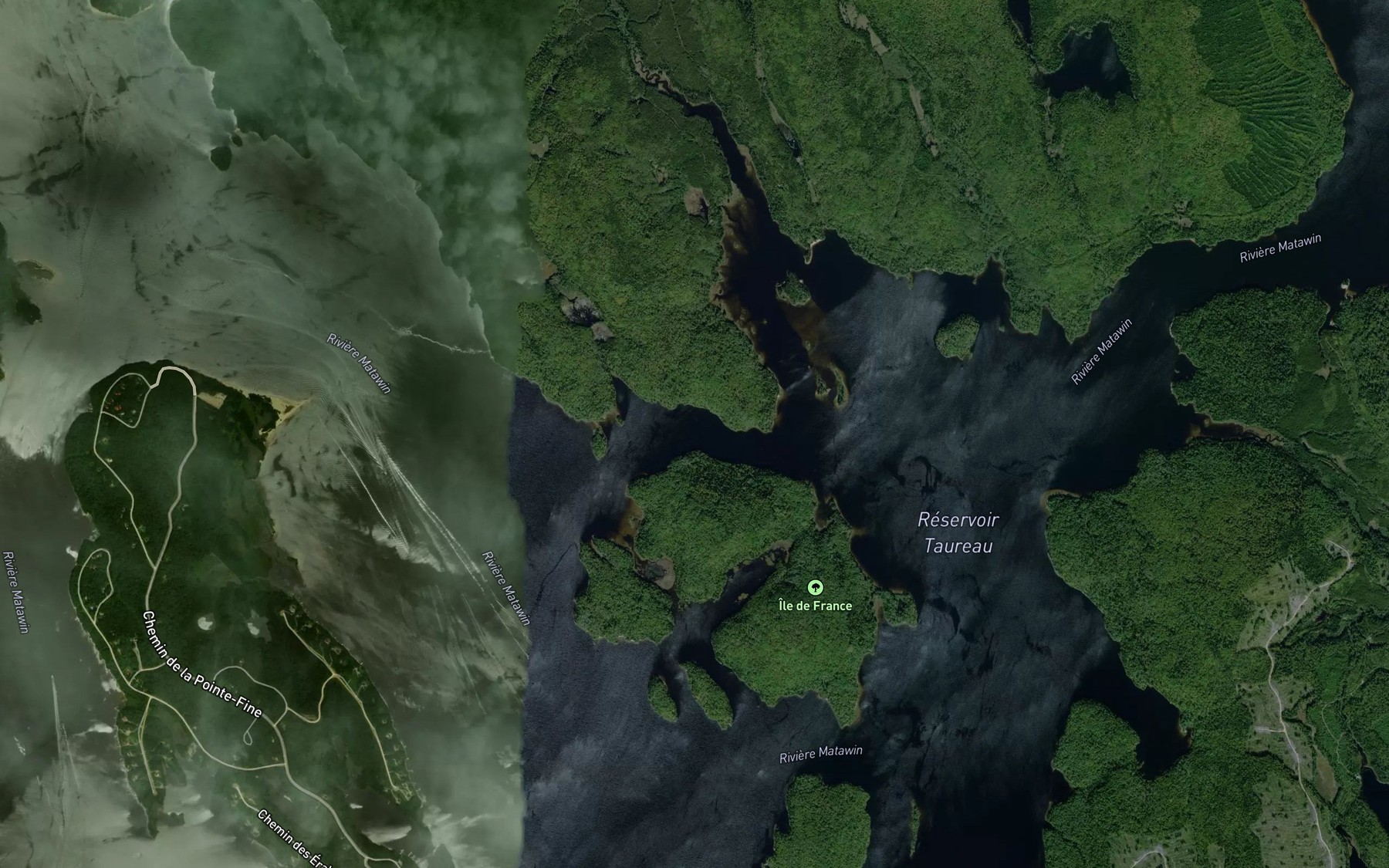 Satellite map of the Passe de l'Ile de France