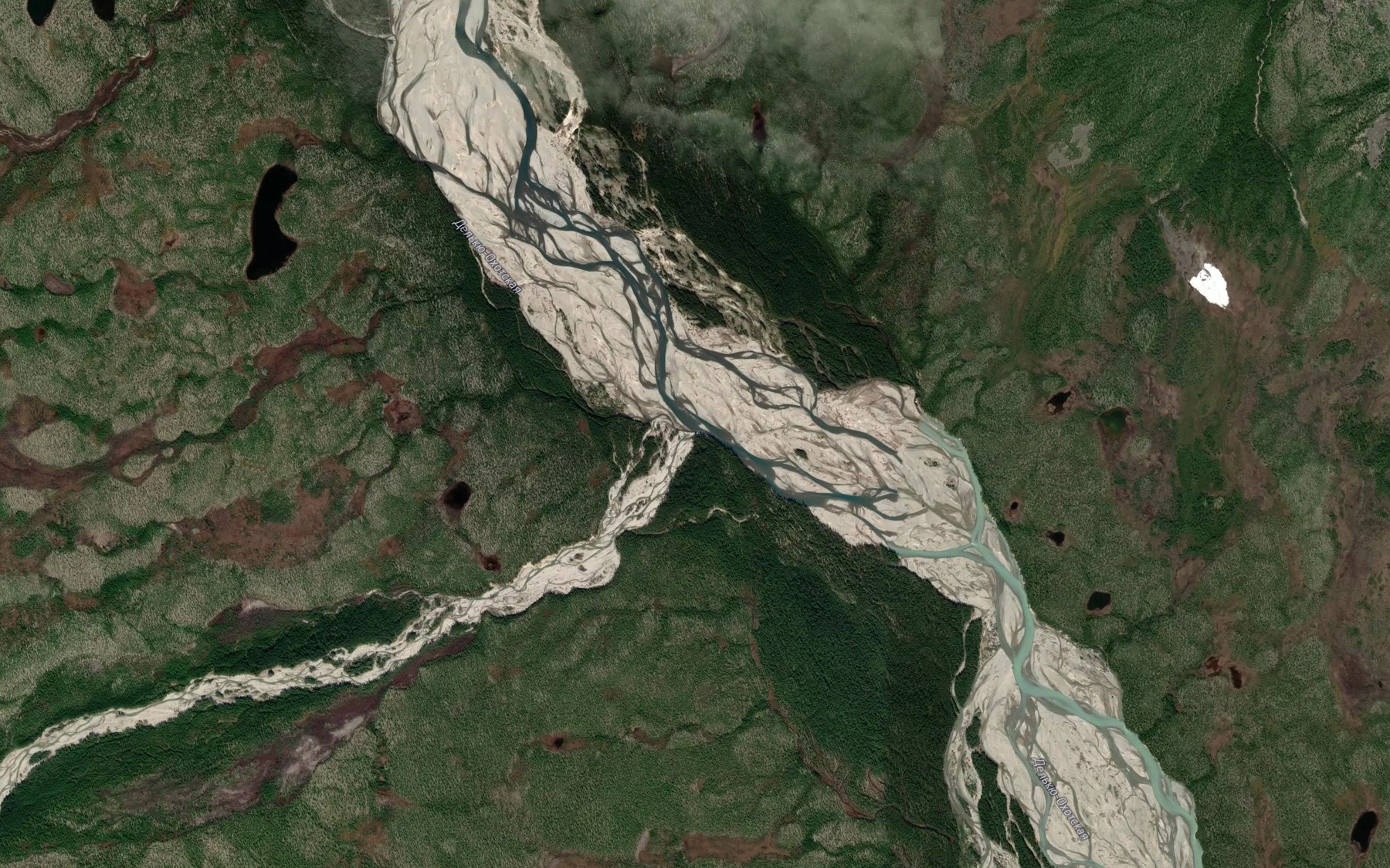 Satellite map of the Pryamoy
