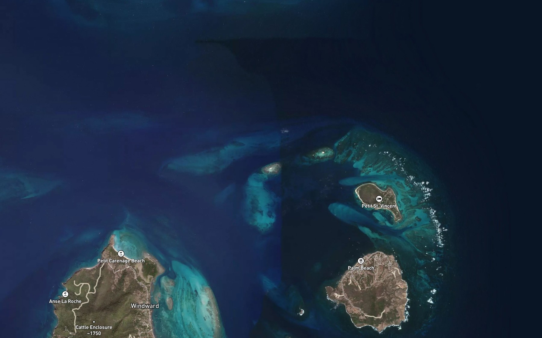 Satellite map of the Punaise
