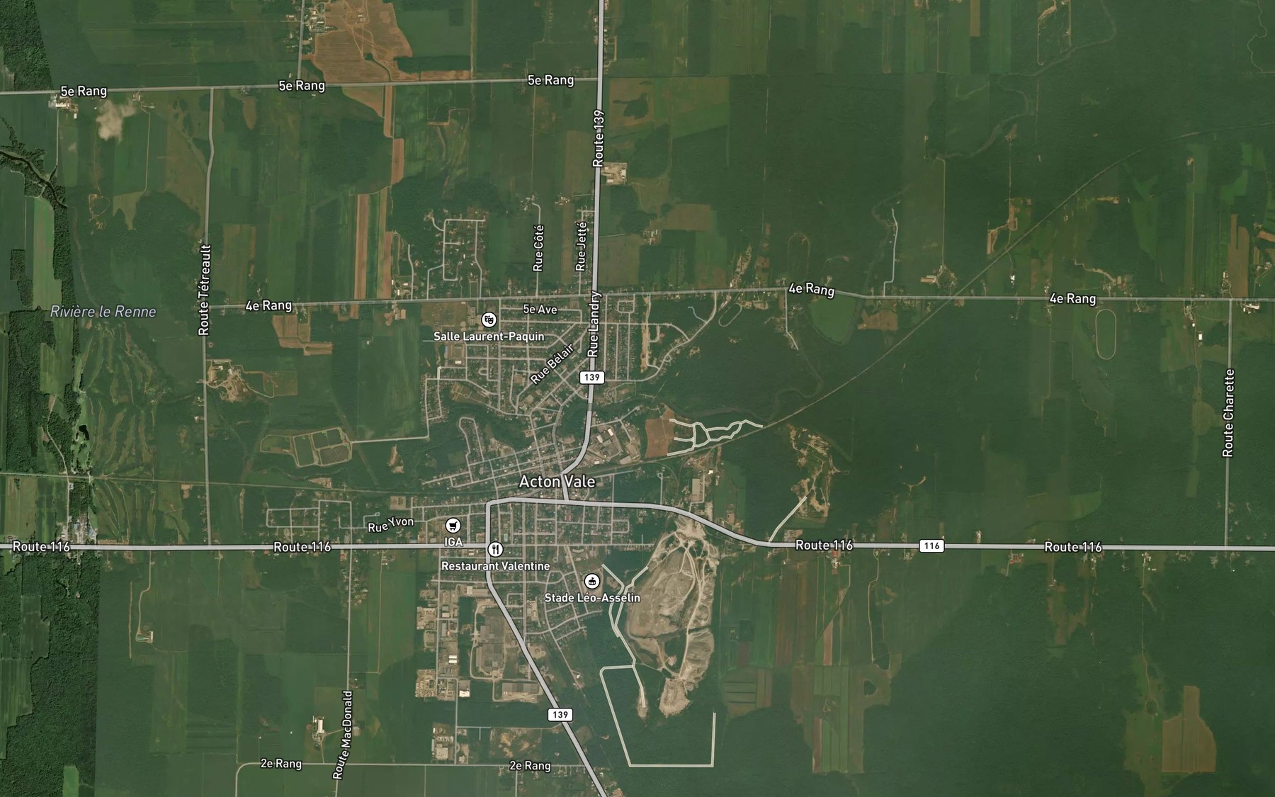Satellite map of the Cours d'eau Provost