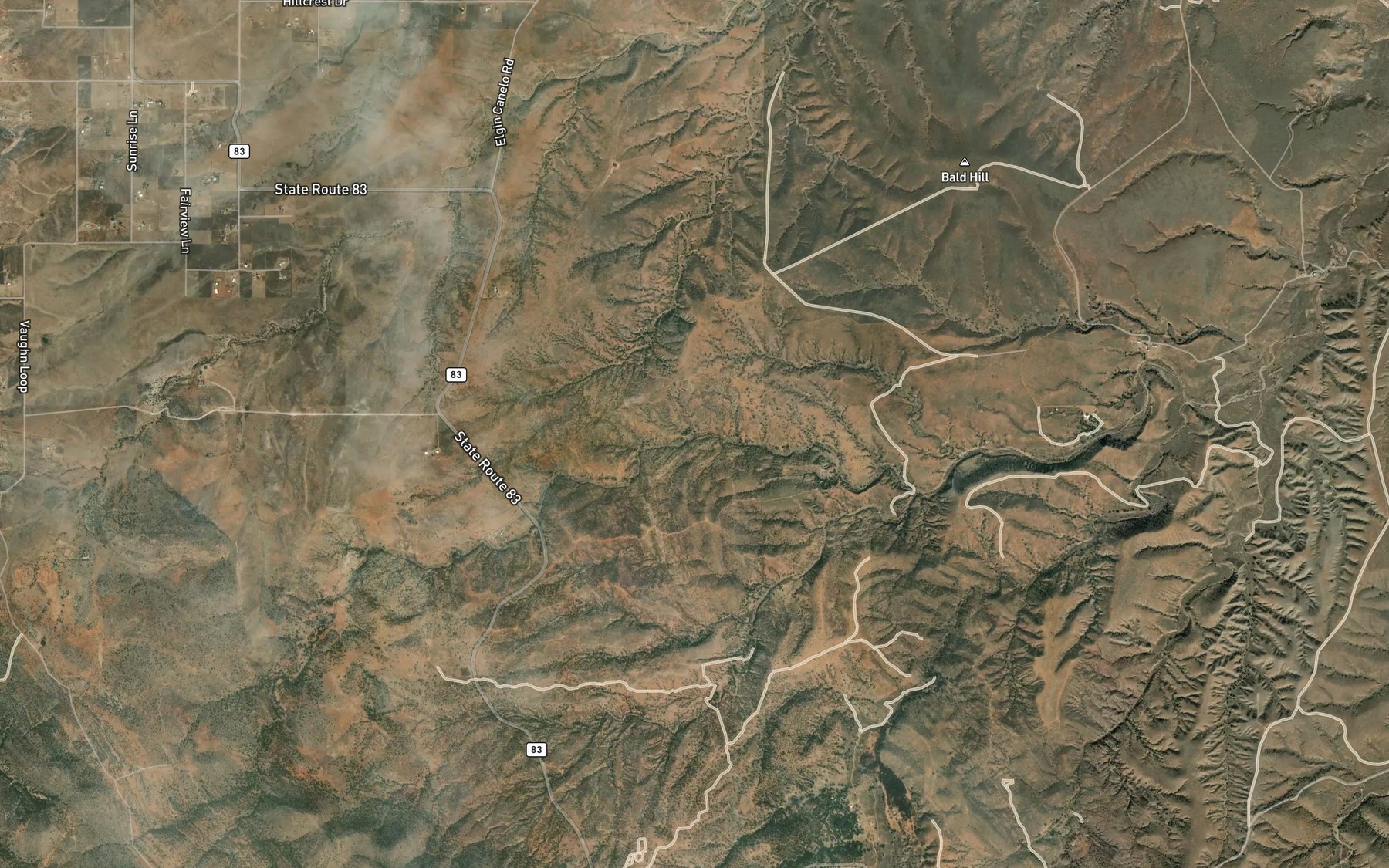 Satellite map of the Welch Spring