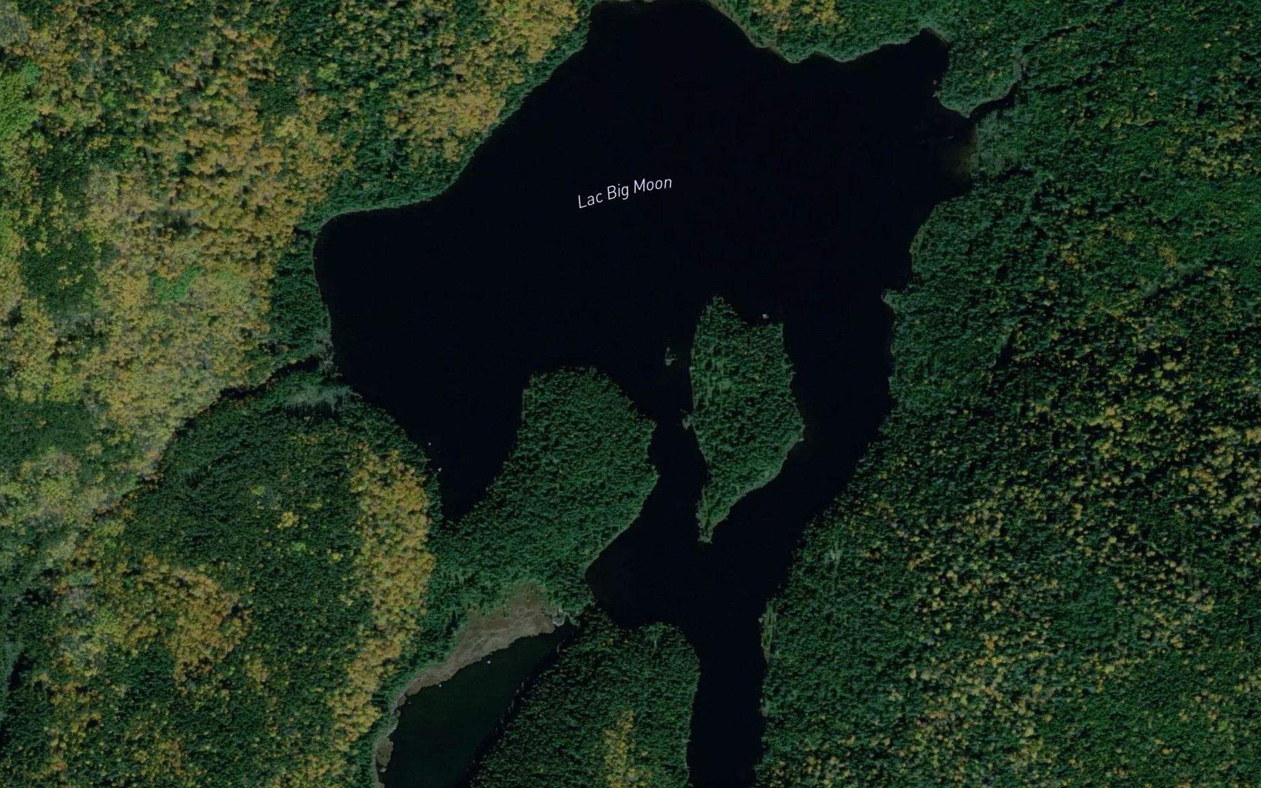 Satellite map of the Lac Big Moon