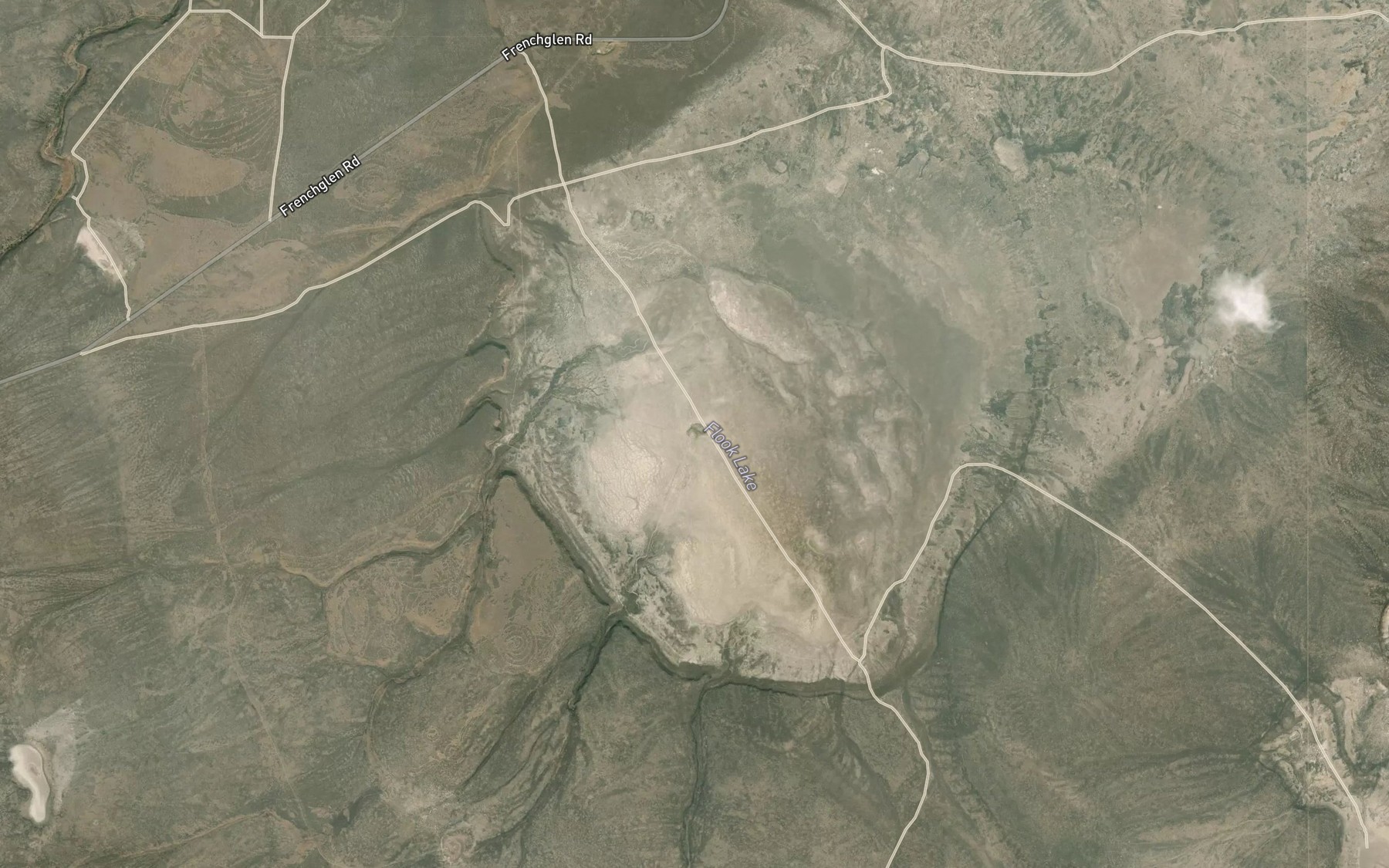 Satellite map of the Flook Lake