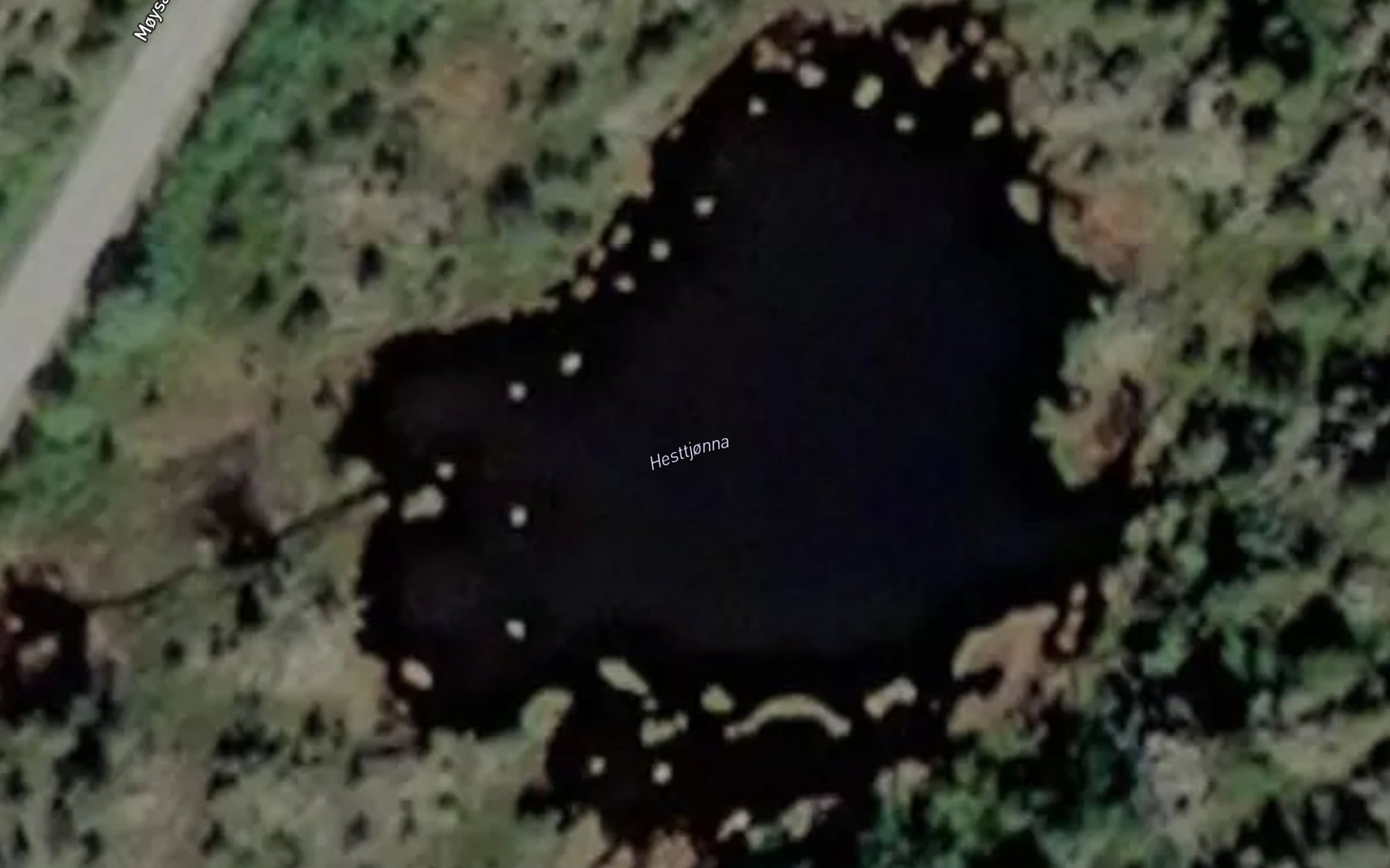 Satellite map of the Hesttjonna