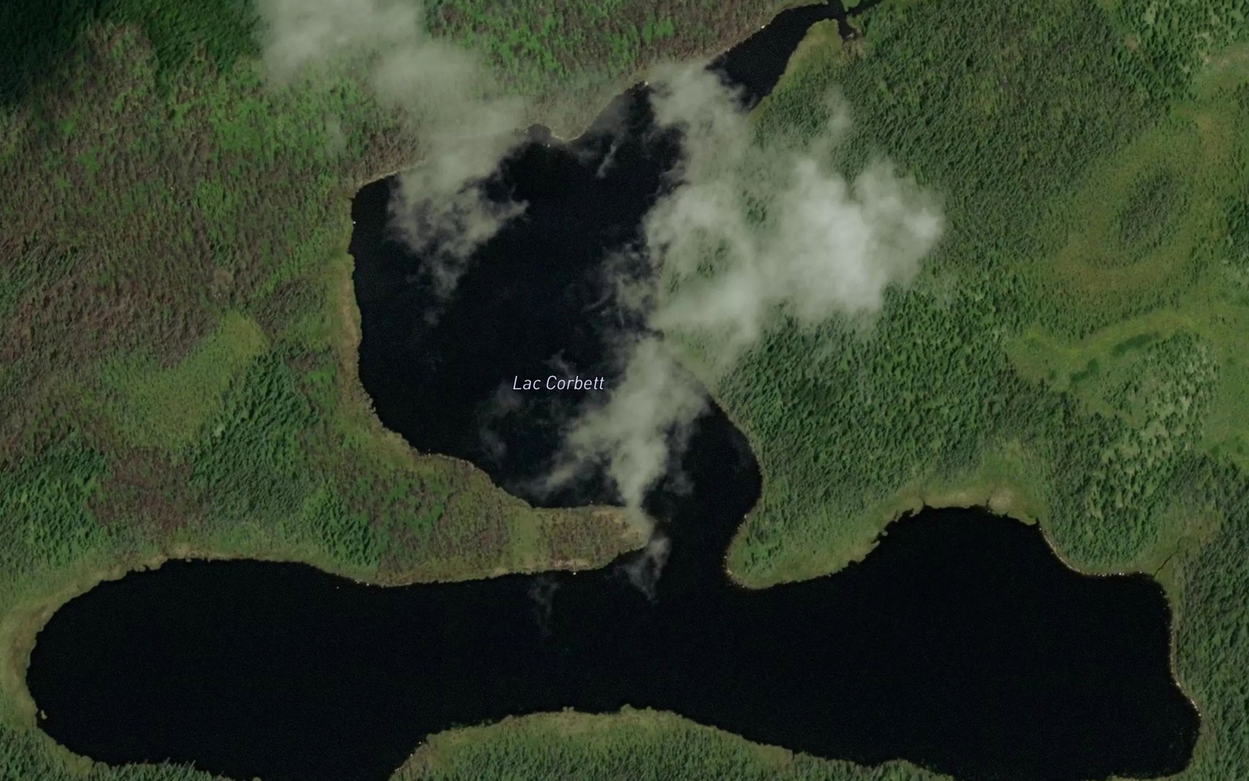 Satellite map of the Lac Corbett