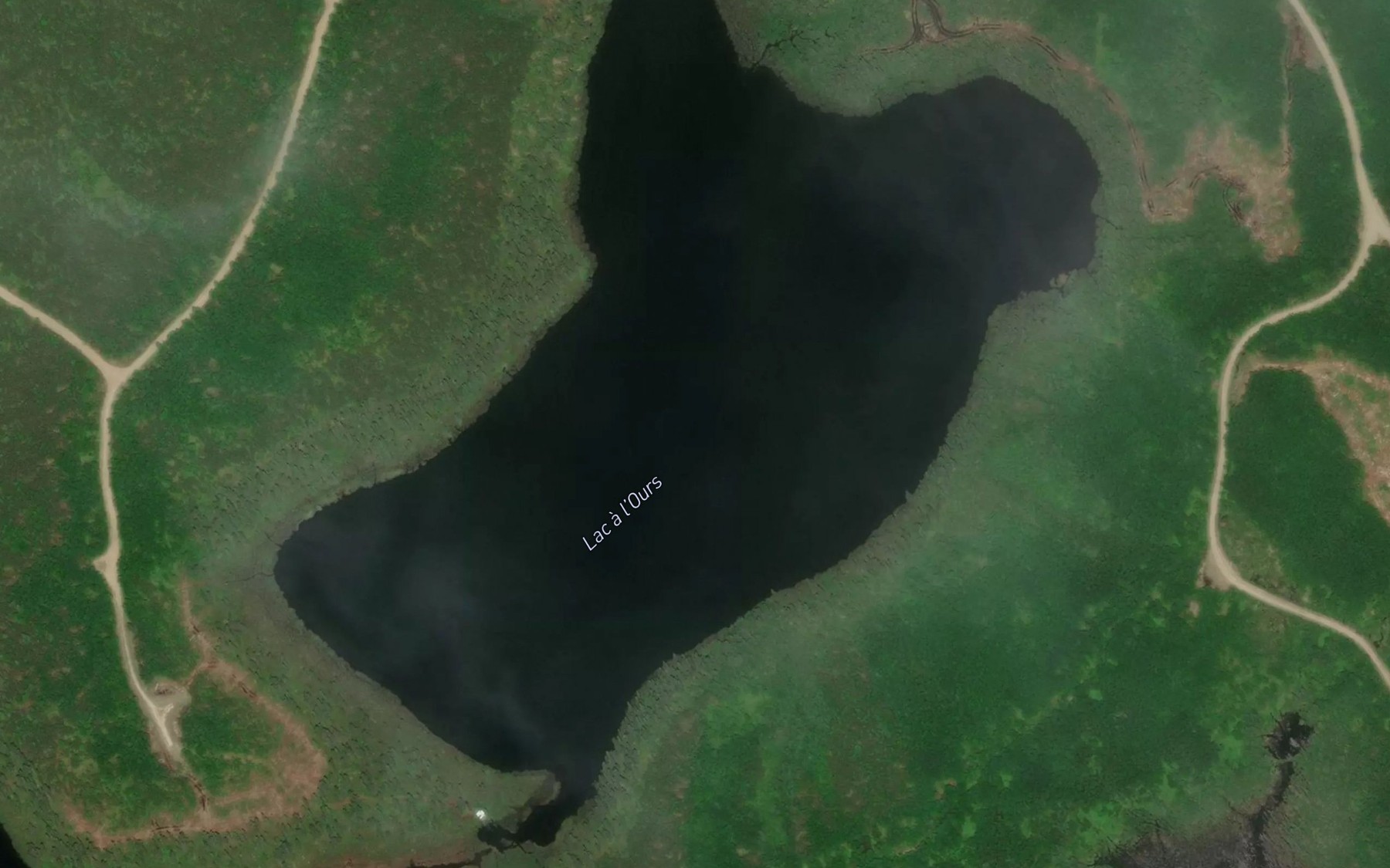Satellite map of the Lac a l'Ours