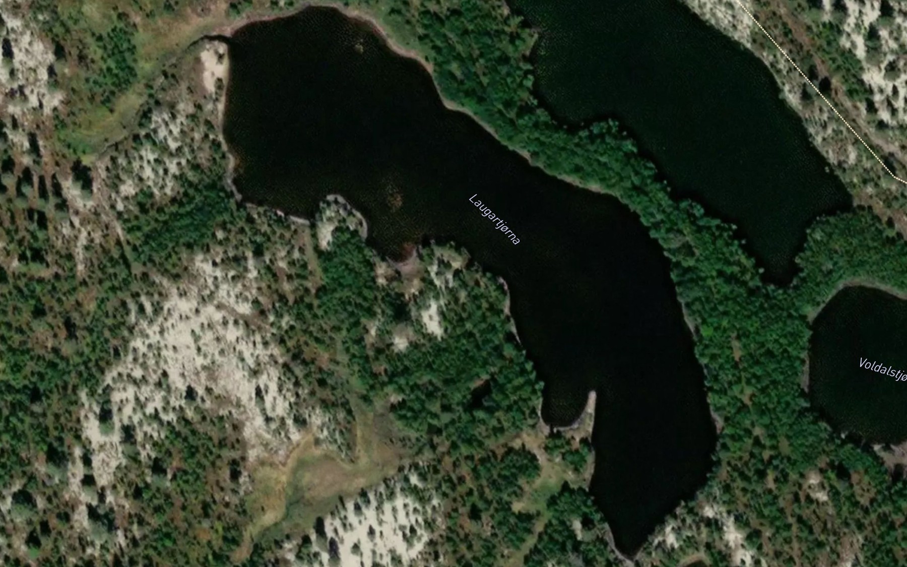 Satellite map of the Laugartjorna