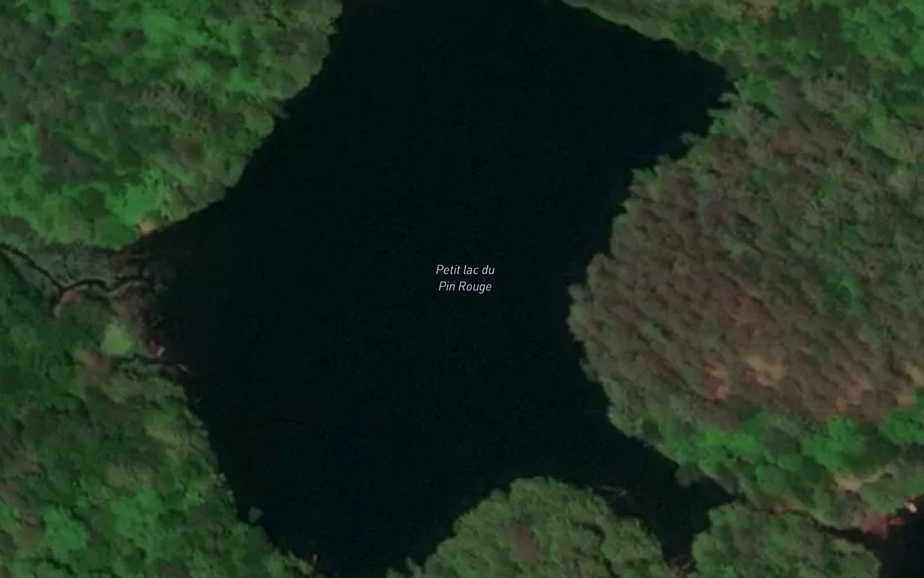 Satellite map of the Petit lac du Pin Rouge