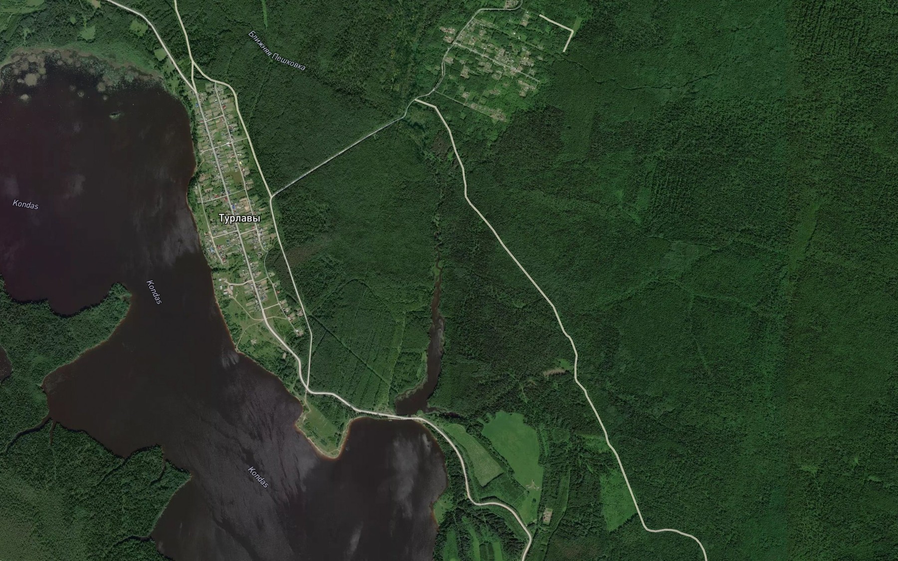 Satellite map of the Blizhnyaya Peshkovka